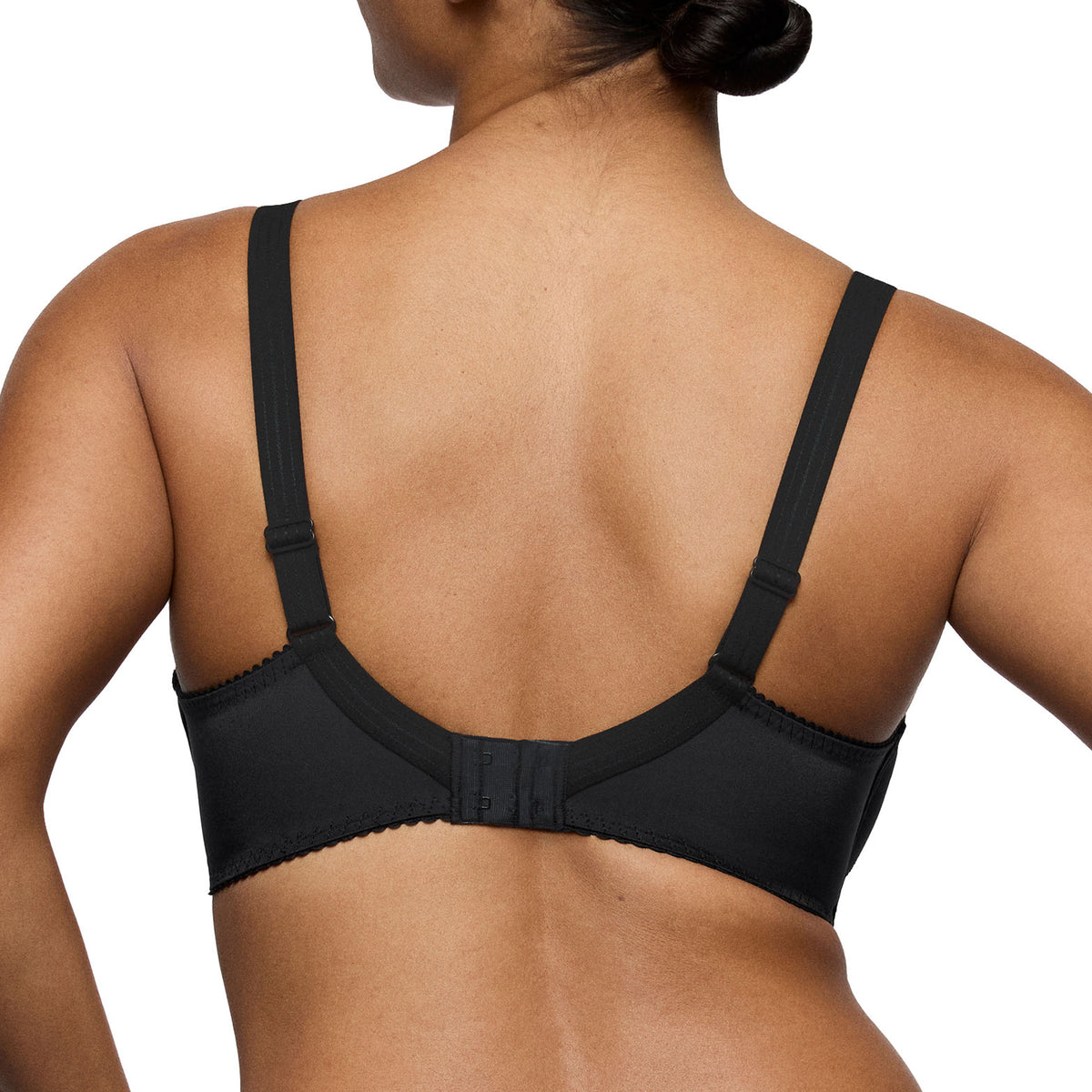 Back view of PrimaDonna Deauville Full Cup Bra in Smokey Bronze with adjustable straps and hook-and-eye closure