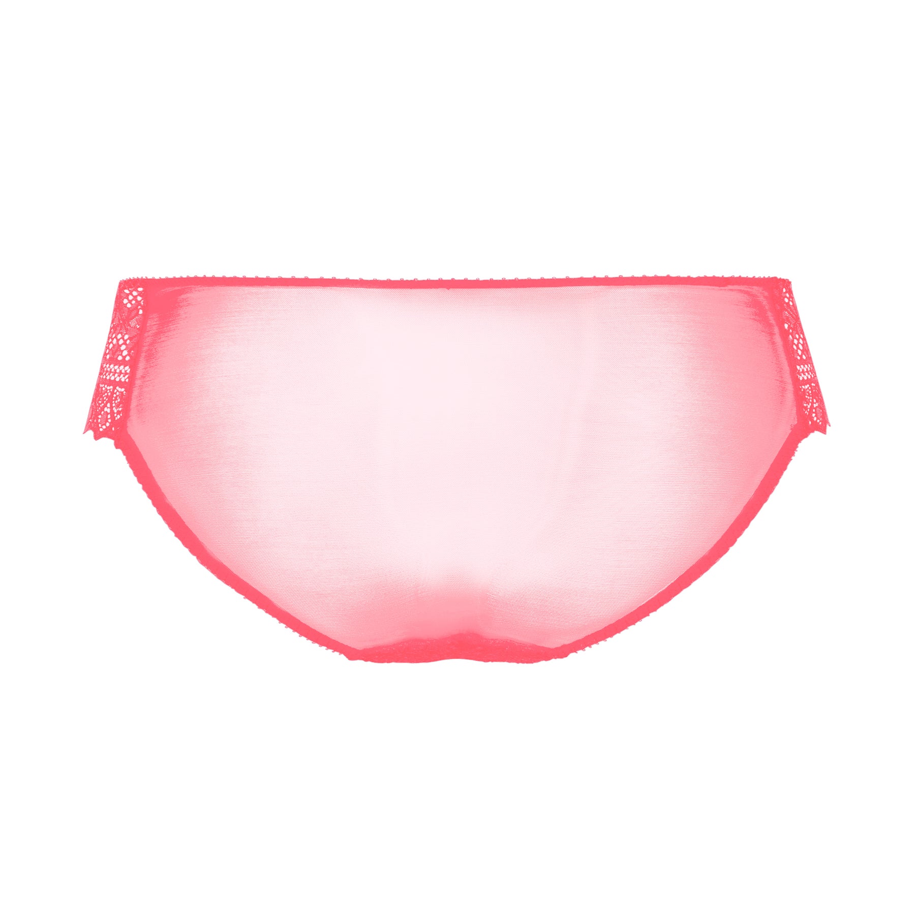 Pink bikini bottom on a white background