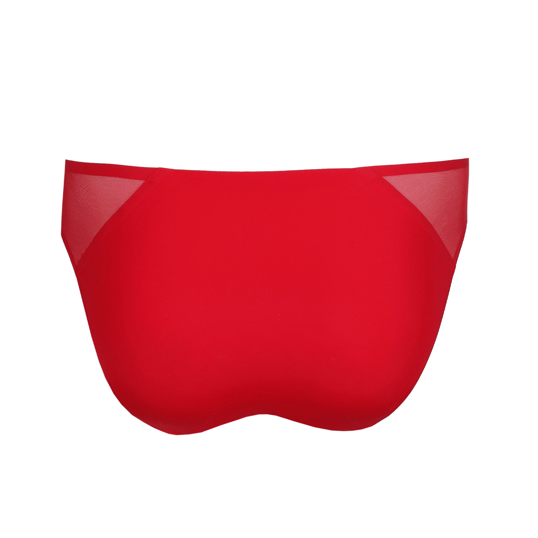Red bra on a white background