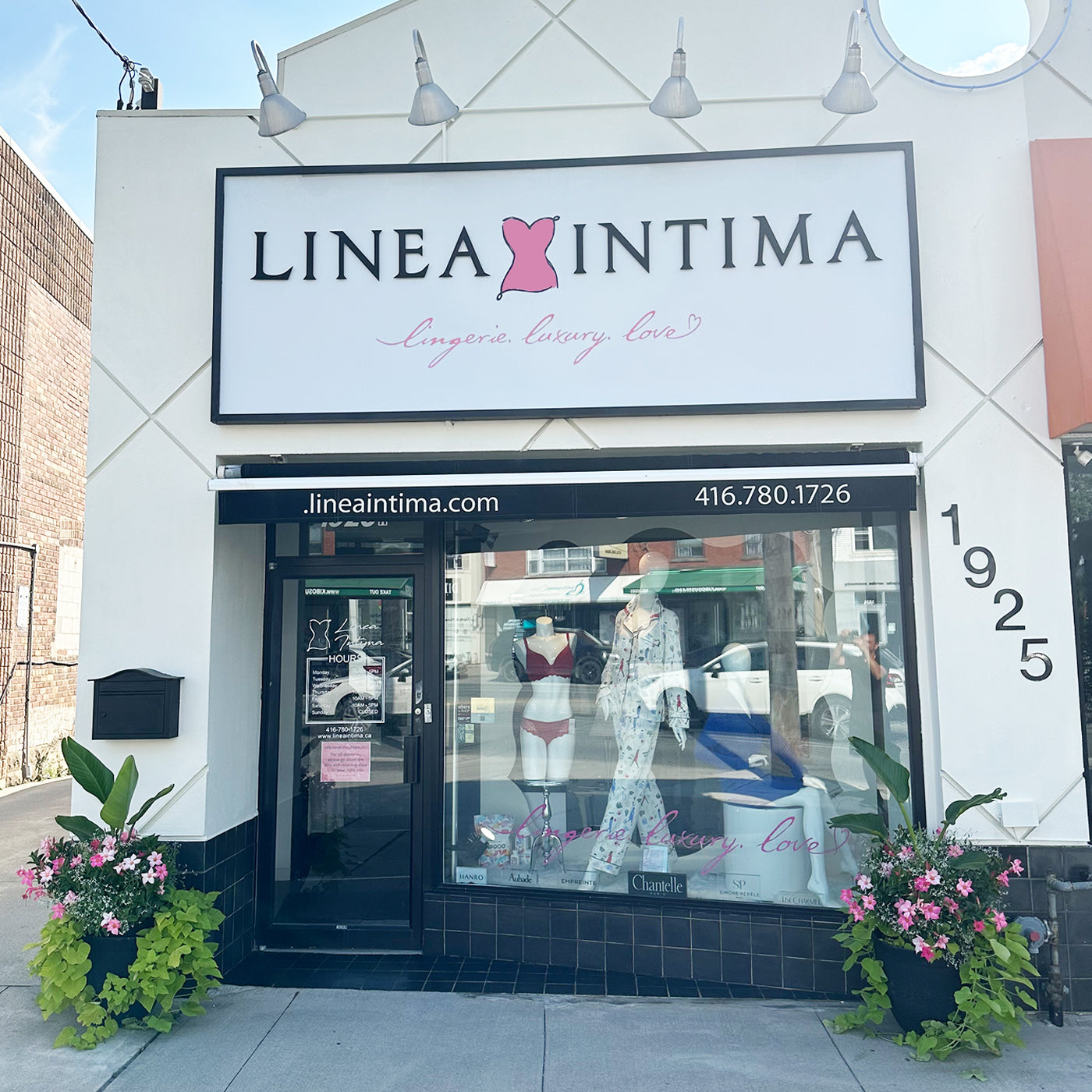 1925 Avenue Road storefront location and window display.