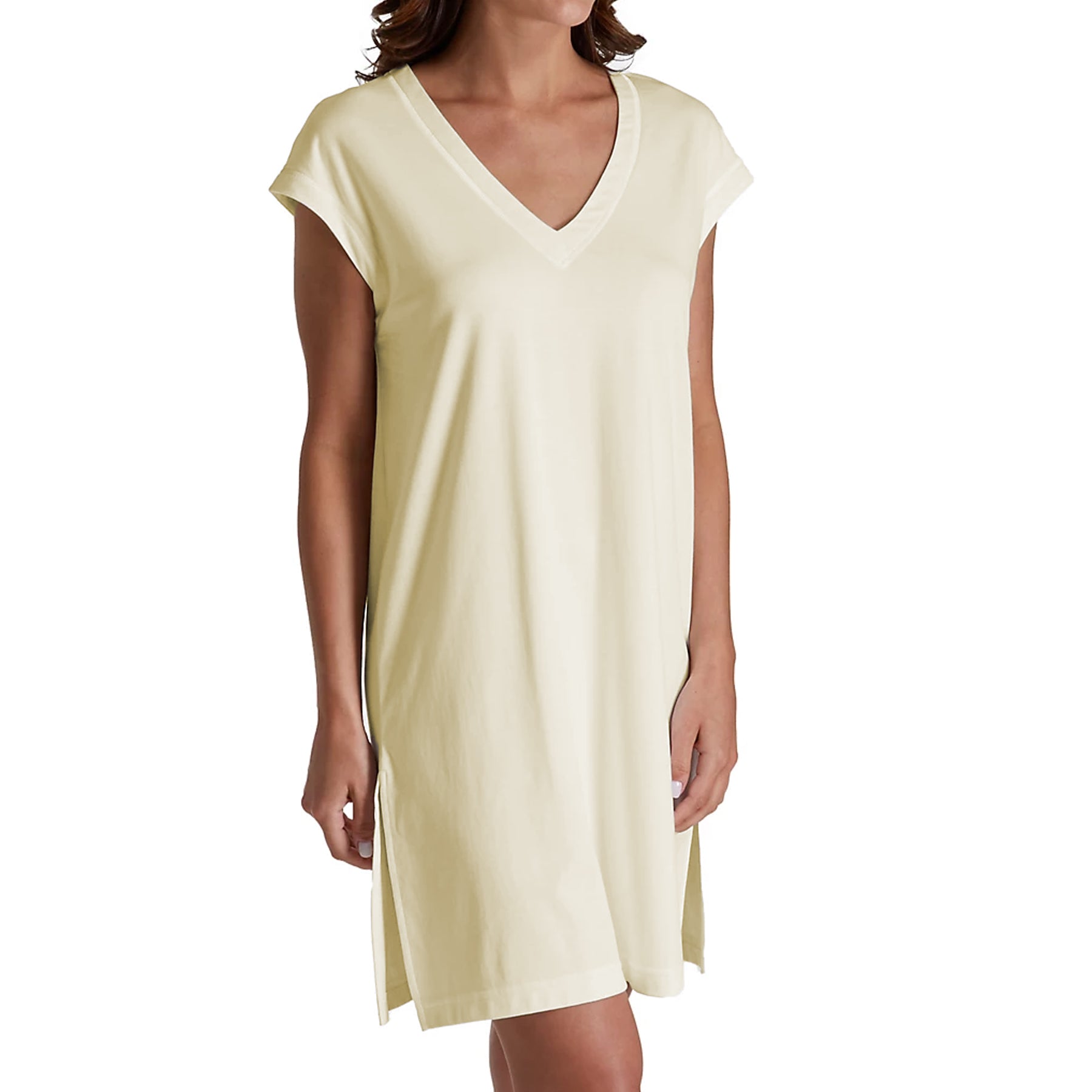 P-Jamas Butterknits V-Neck Short Gown