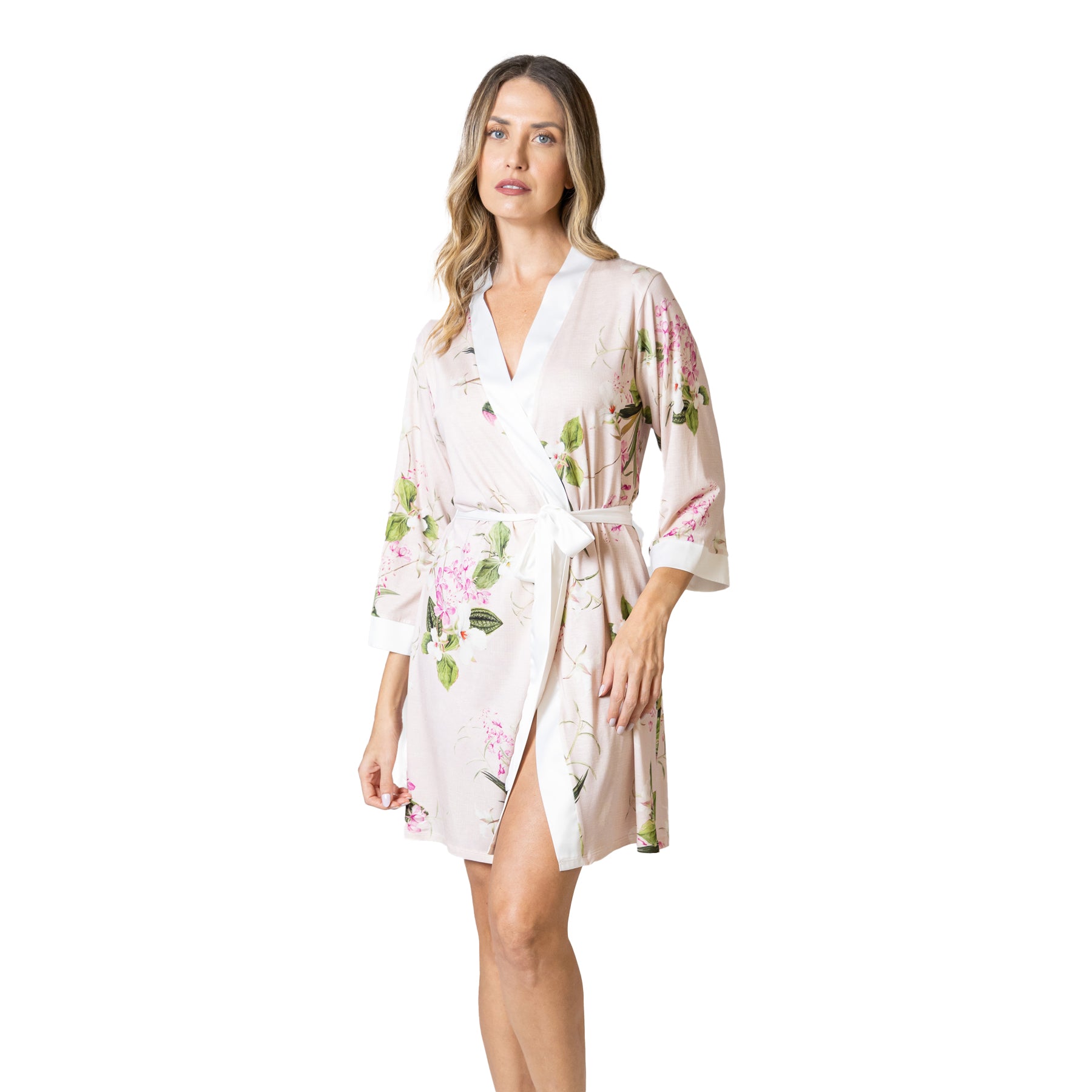 Mari M Flora Rose Robe