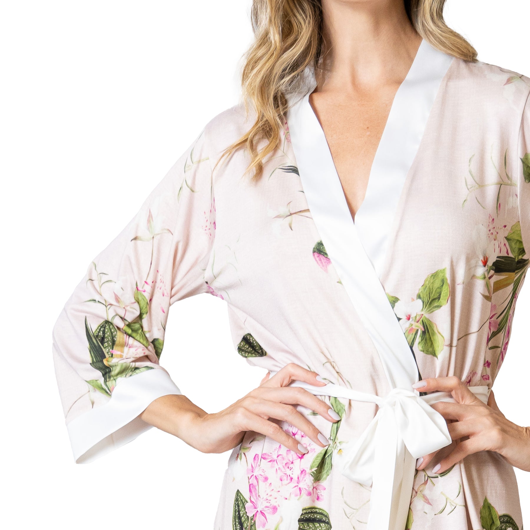 Mari M Flora Rose Robe
