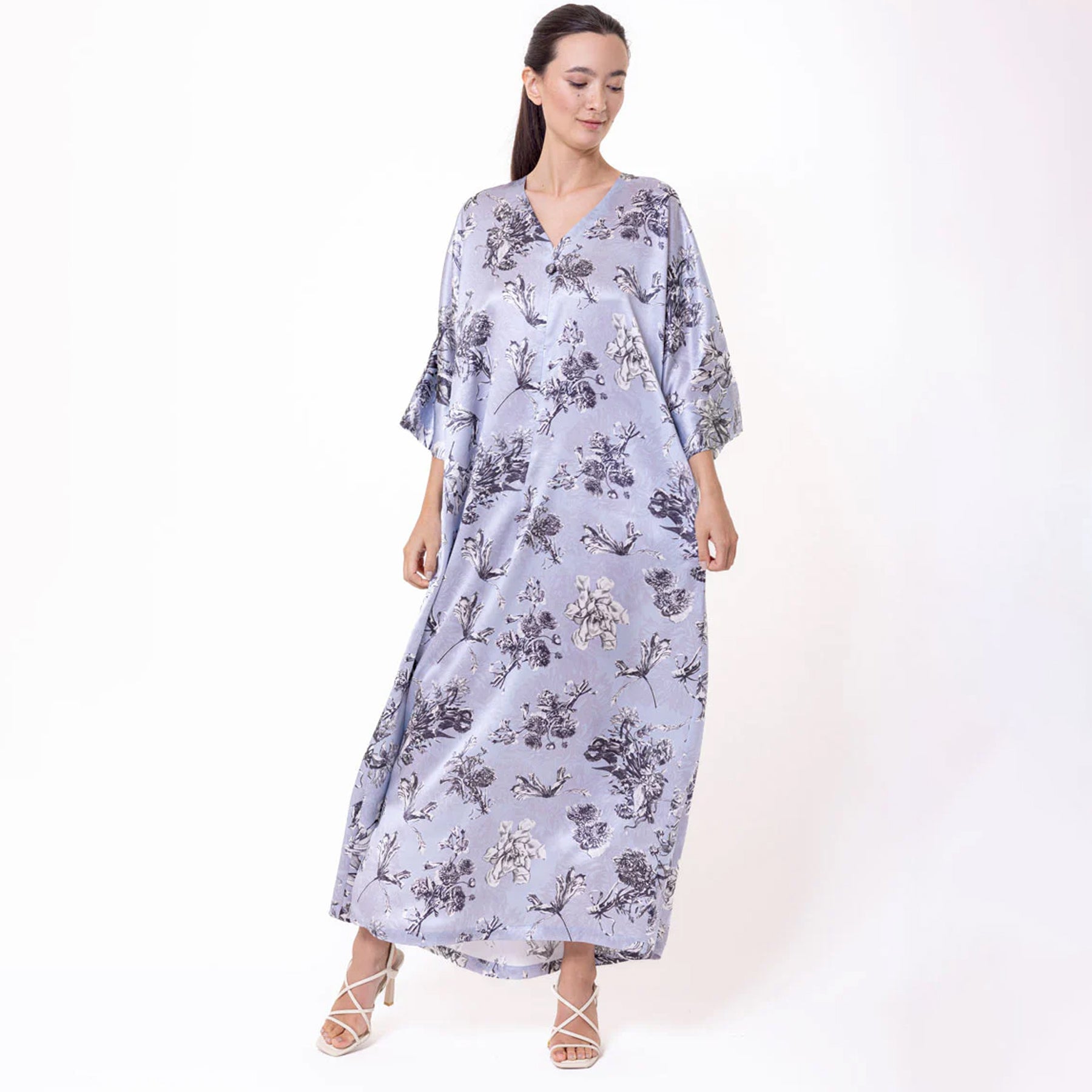 Christine Toile Jardin Silk Caftan