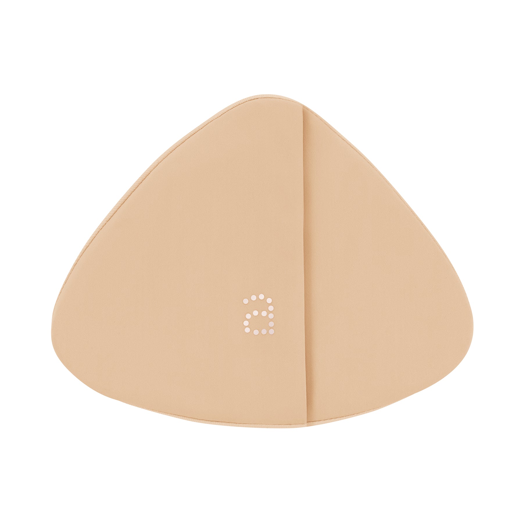 Amoena Leisure 132N breast prosthesis back view - lightweight, soft-touch triangle form designed for comfort and natural fit.