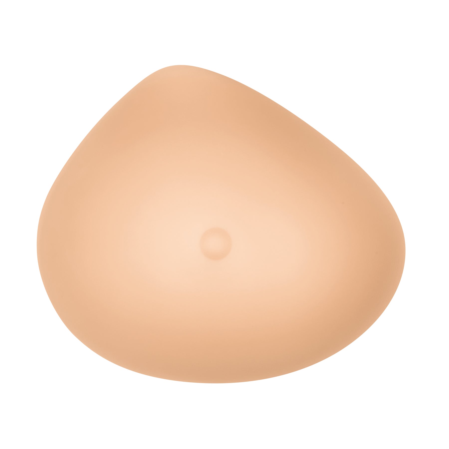 Amoena 397 Natura 3E breast prosthesis front view with realistic shape and natural skin-tone finish on white background.