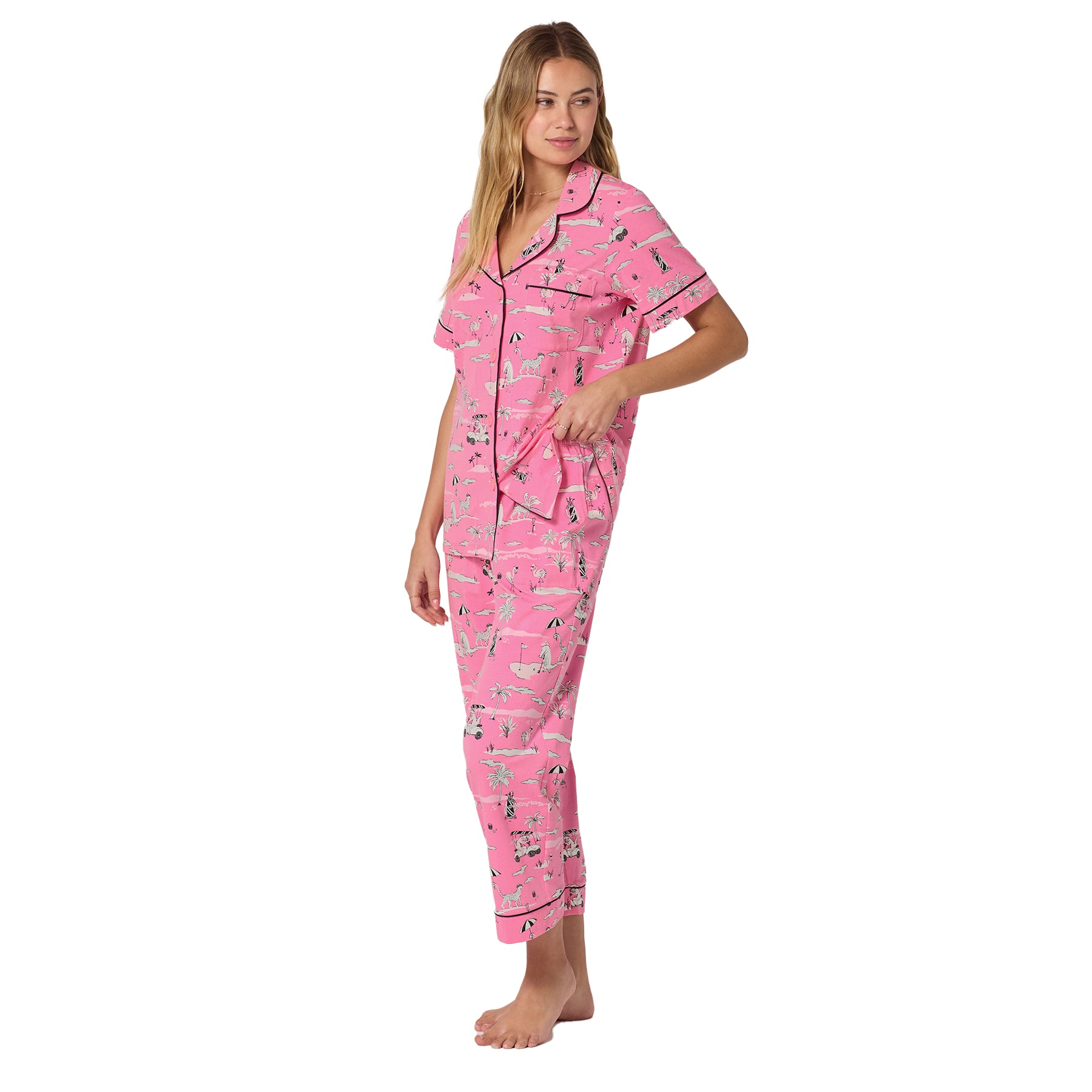 Bed Head Short Sleeve Cropped PJ Set