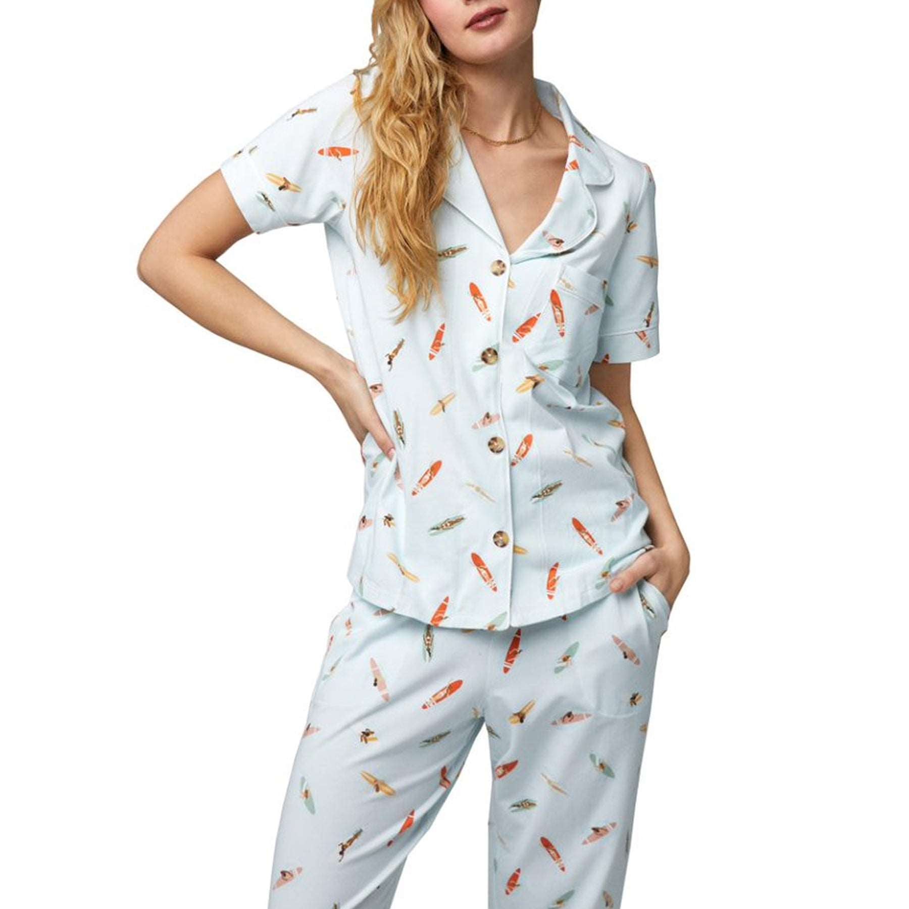 Bed Head Short Slv Cropped Pant PJ Set