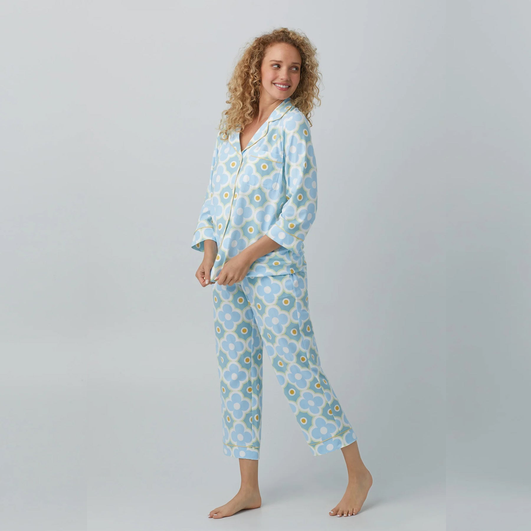 Bed Head 3/4 Slv Cropped Pant PJ Set