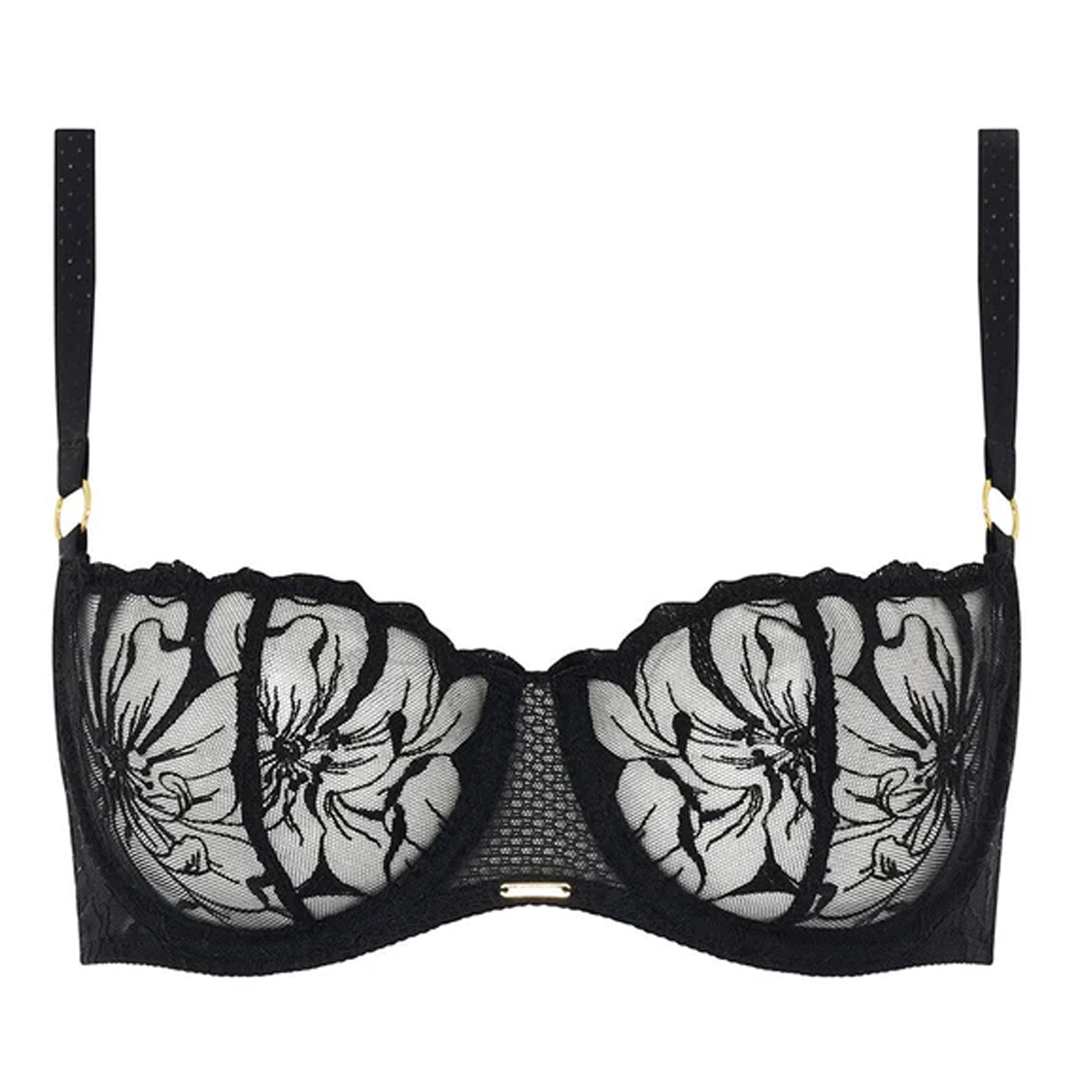 Black Flat Lace Bralette, Small Cup Style Bra ,pretty Mastectomy