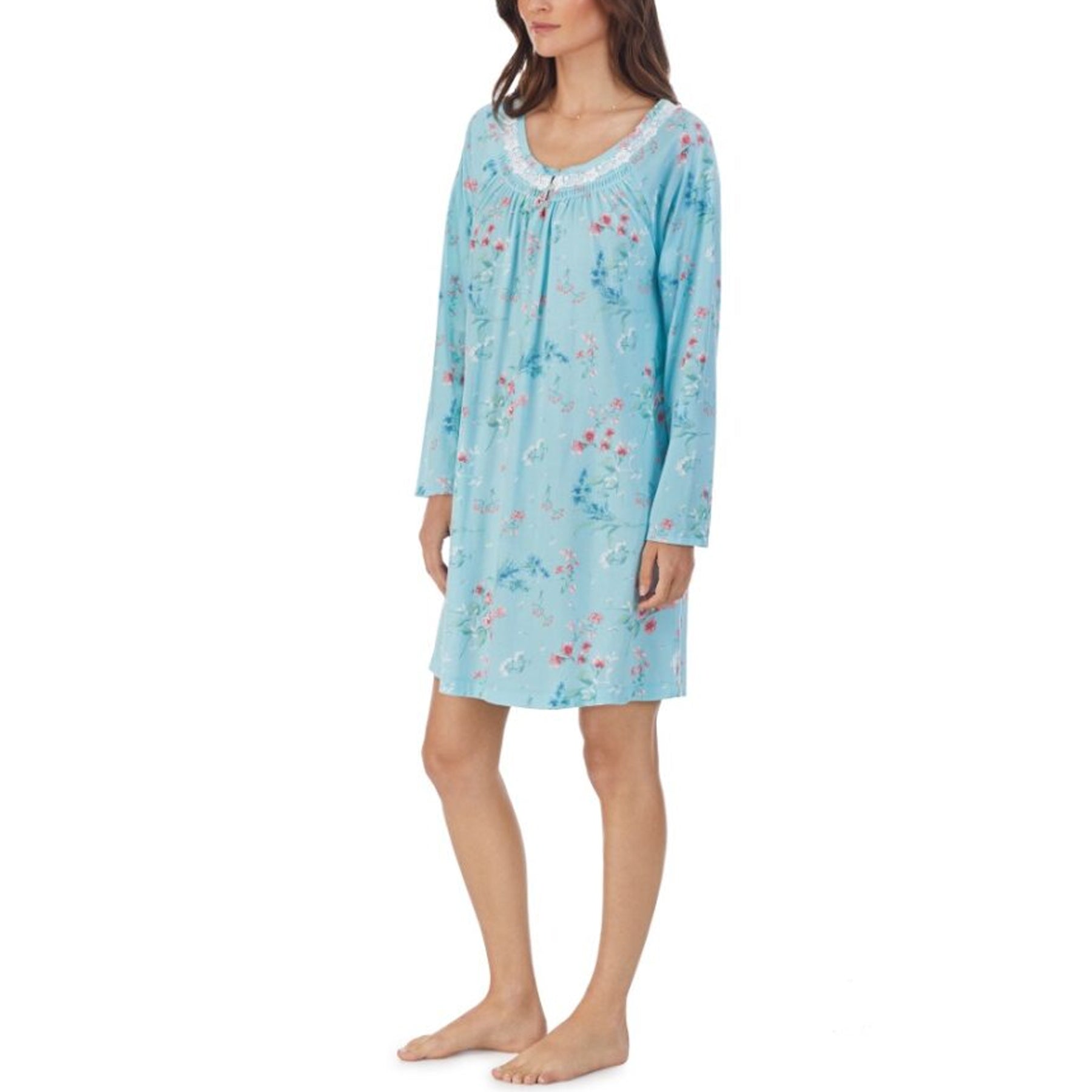 Carole Hochman Aqua Print Chemise