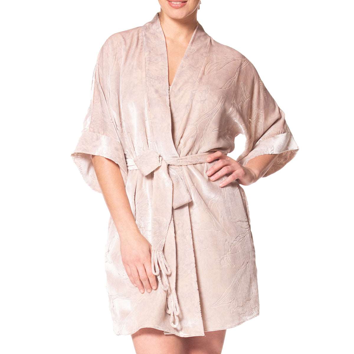 Christine Silk Faberge Short Robe