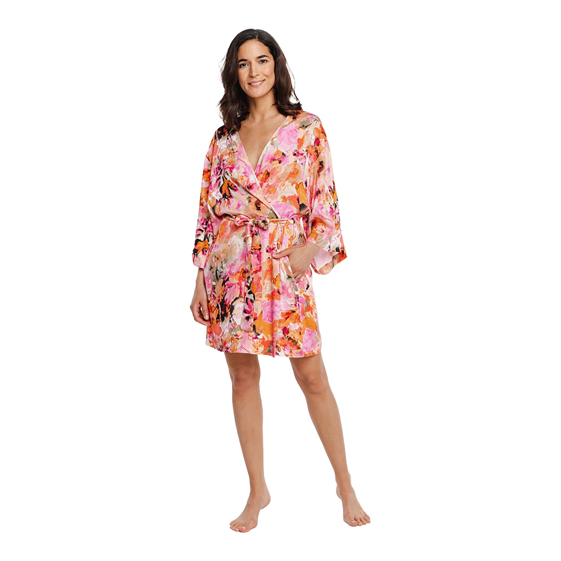 Coemi Cantaloupe Printed Robe