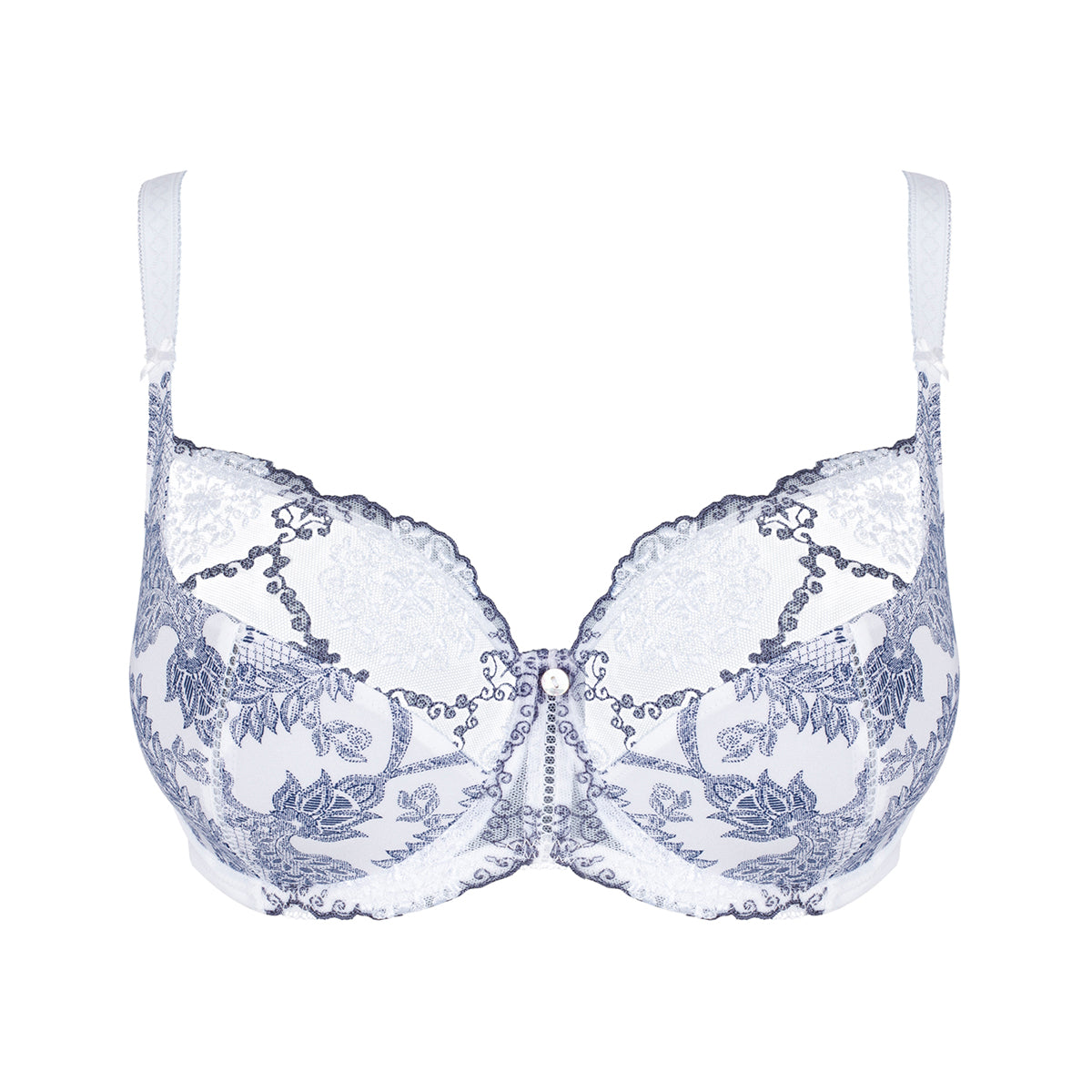 Exclusive big cup bra, openwork lace, flowers, B to J-cup