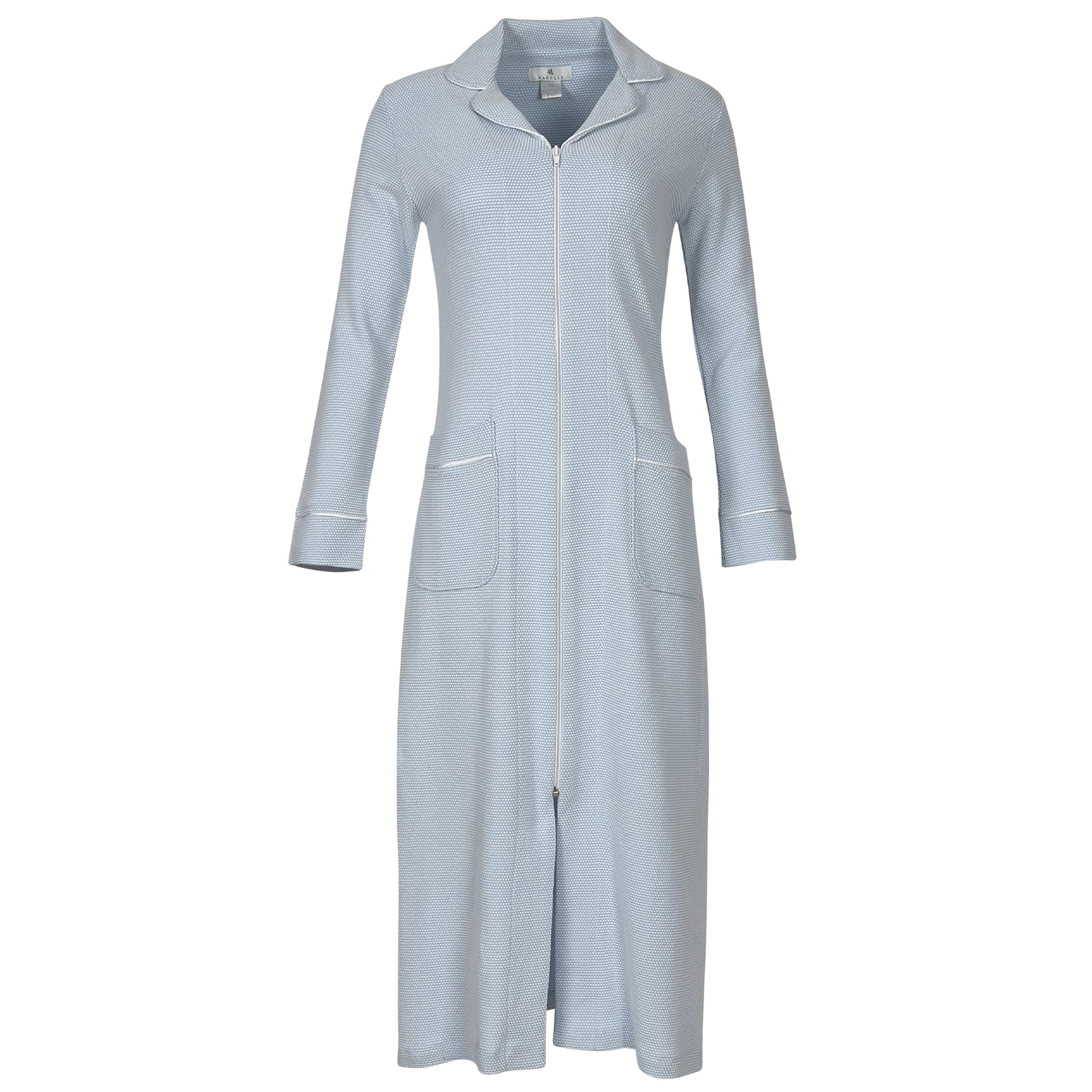 Blue long robe on a white background