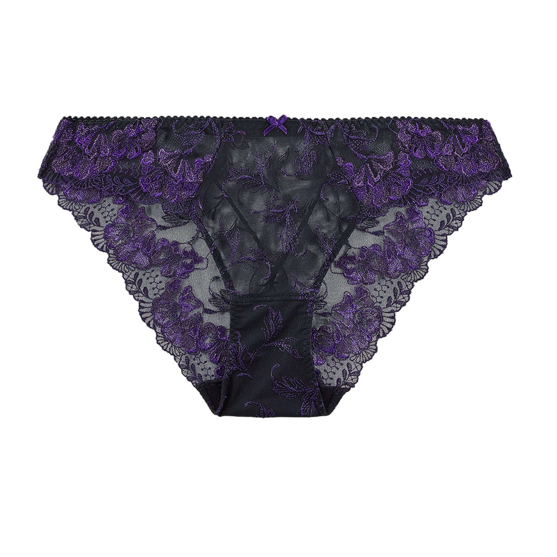 Women Full Coverage Non Padded Hosery/Cotton Blend Set Asst Purple