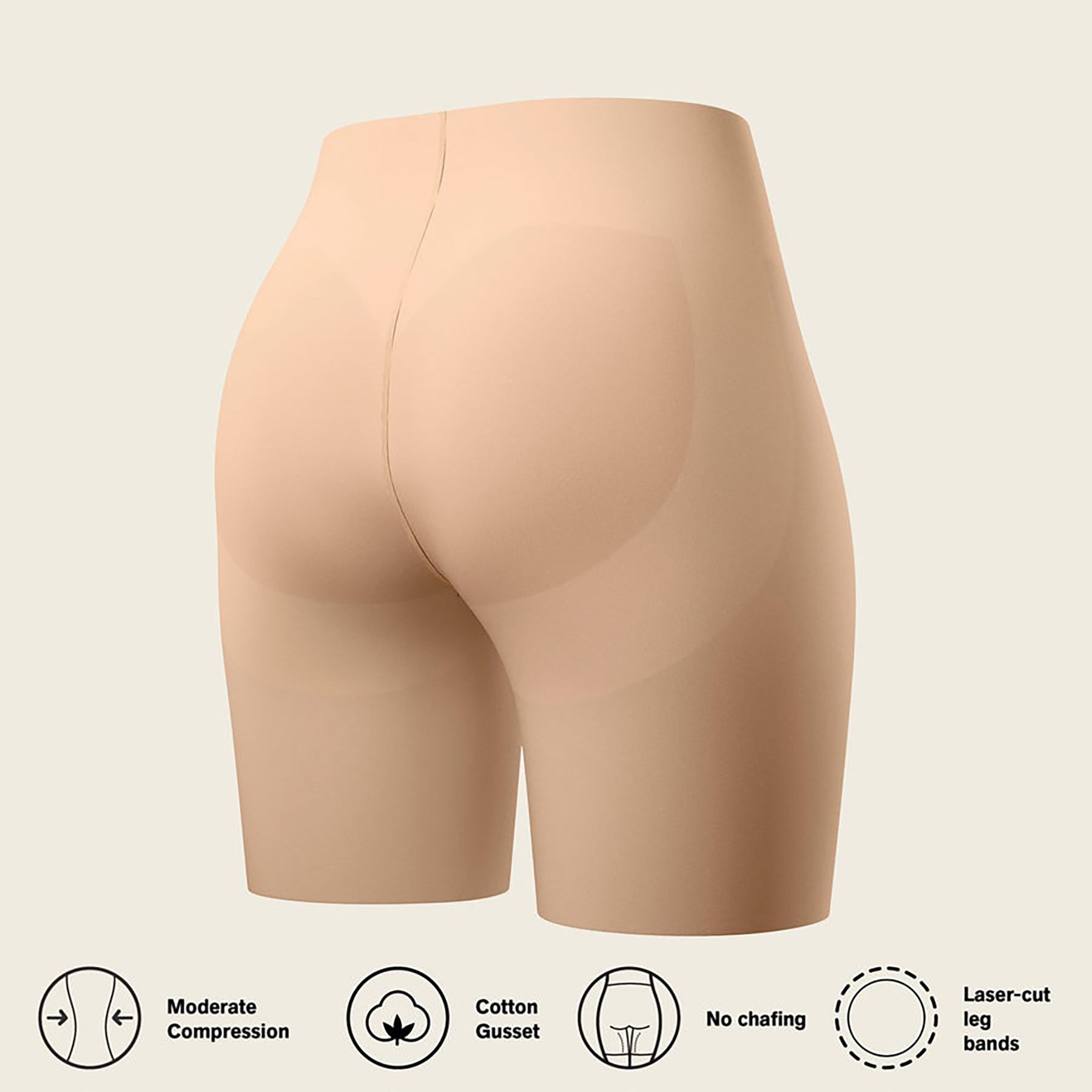 Leonisa Seamless Butt Lifter Shaper Short