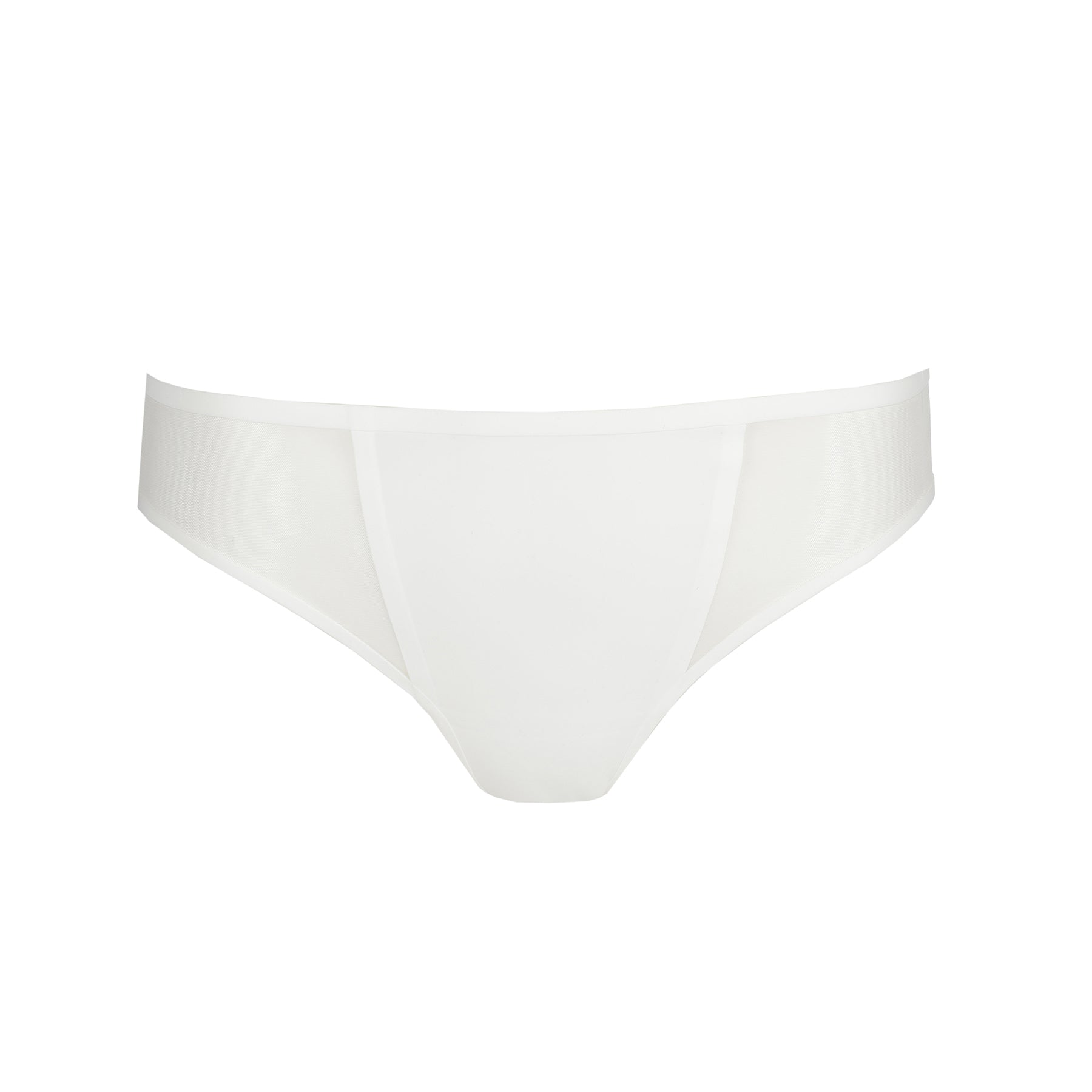 Marie Jo Louie Rio Panty in Natural, front product image with clean lines and mesh sides for a modern, airy look.