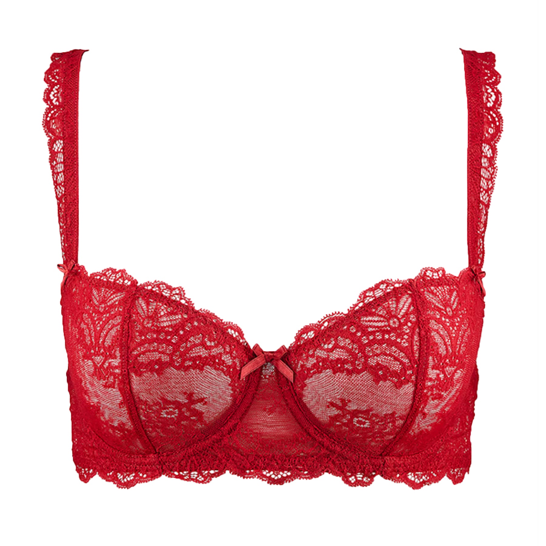 Comfortable Stylish lace transparent full cup bra Deals 
