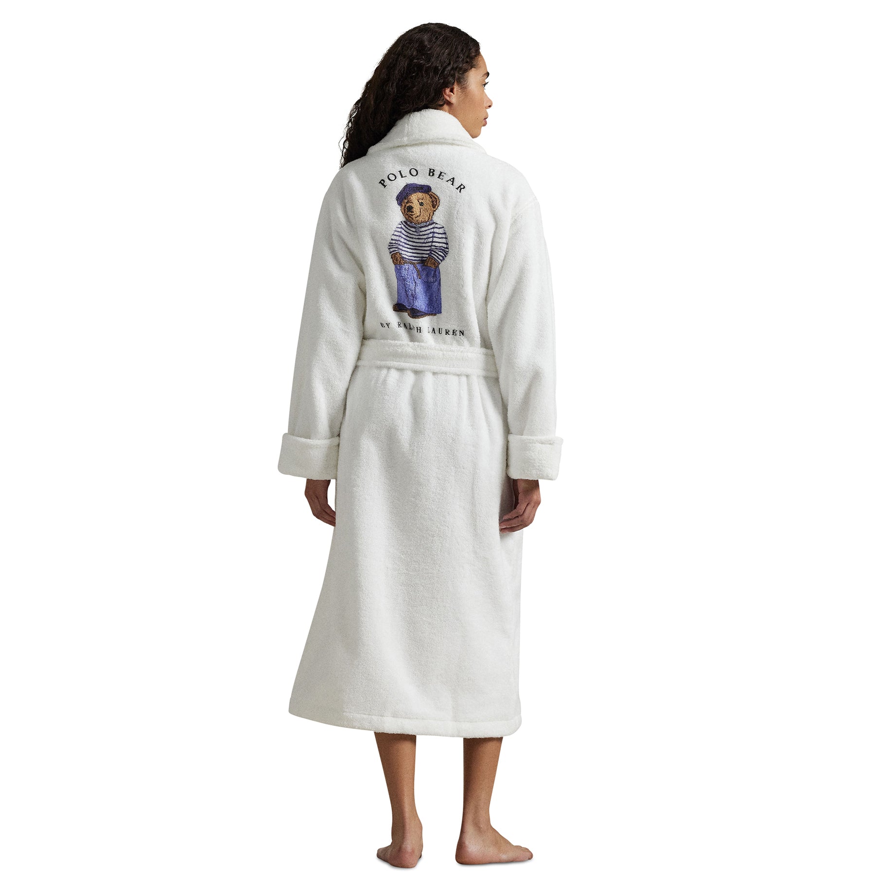Polo Ralph Lauren Terry Robe with Polo Bear embroidery back view