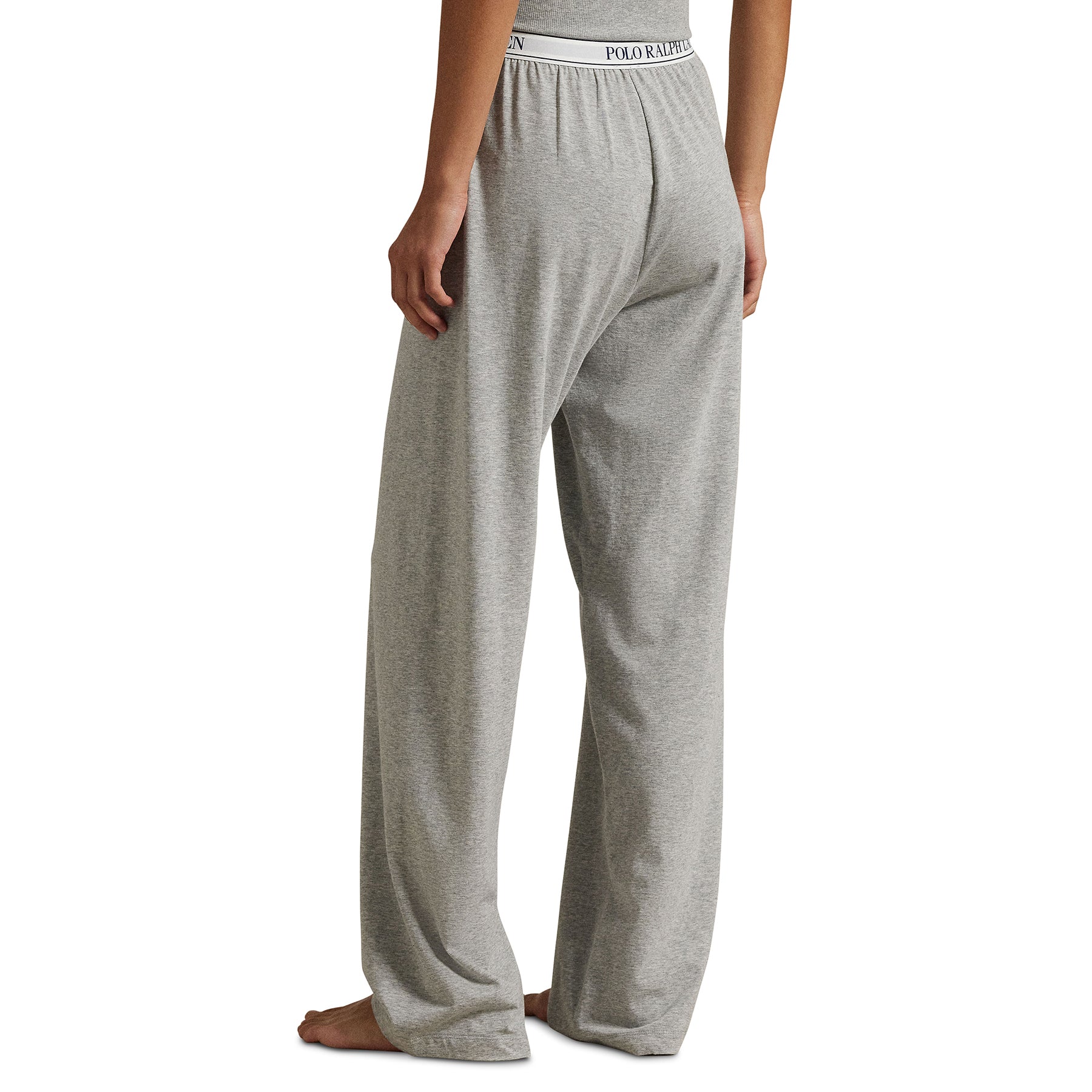 Polo Ralph Lauren Heather Grey Pyjama Pants, back view on model