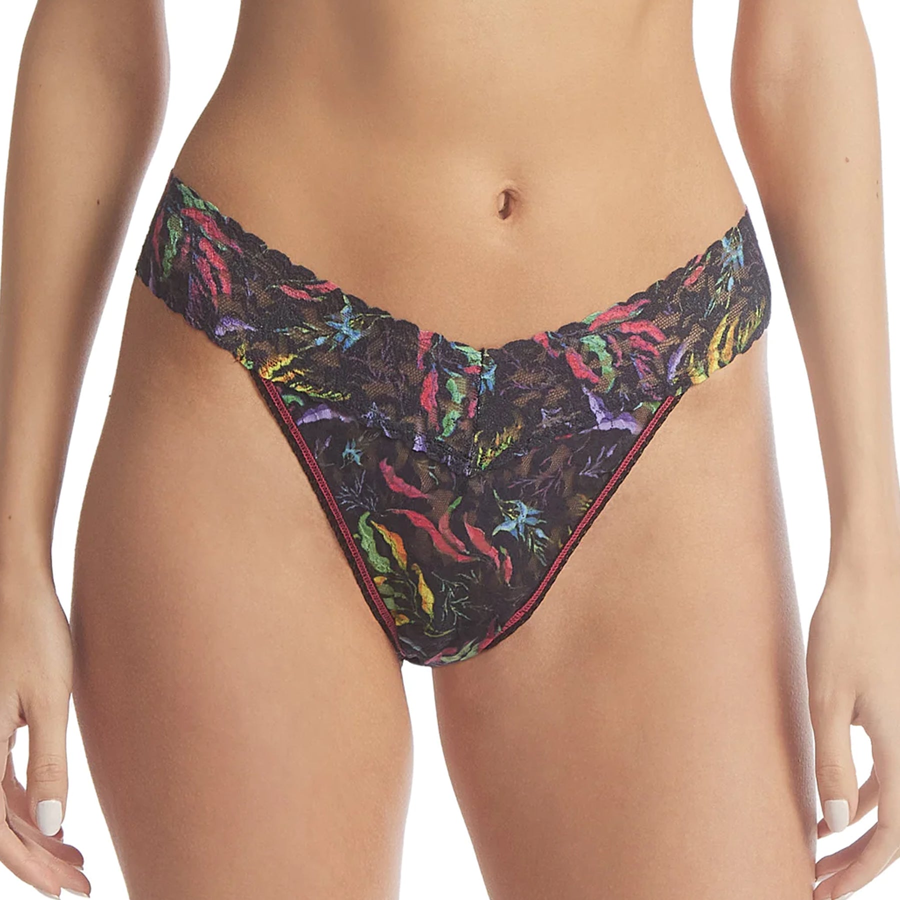 Hanky Panky Printed Lace Original Rise Thong