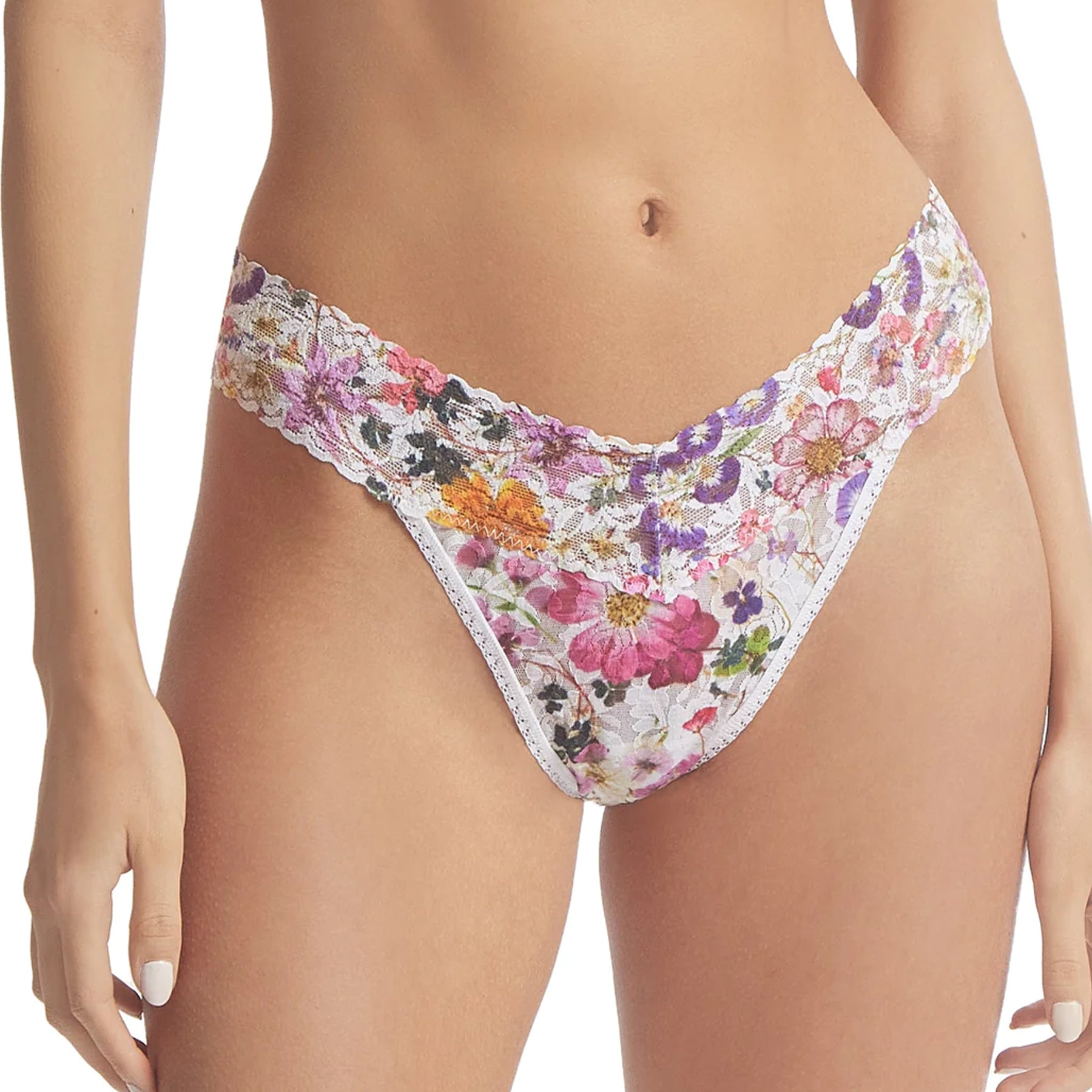 Hanky Panky Printed Lace Original Rise Thong