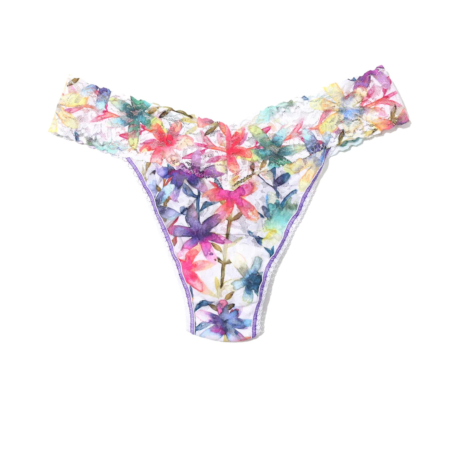 Hanky Panky Printed Lace Original Rise Thong