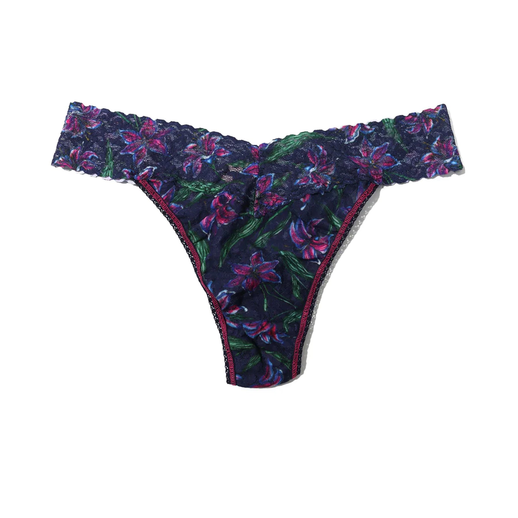 Hanky Panky Printed Lace Original Rise Thong