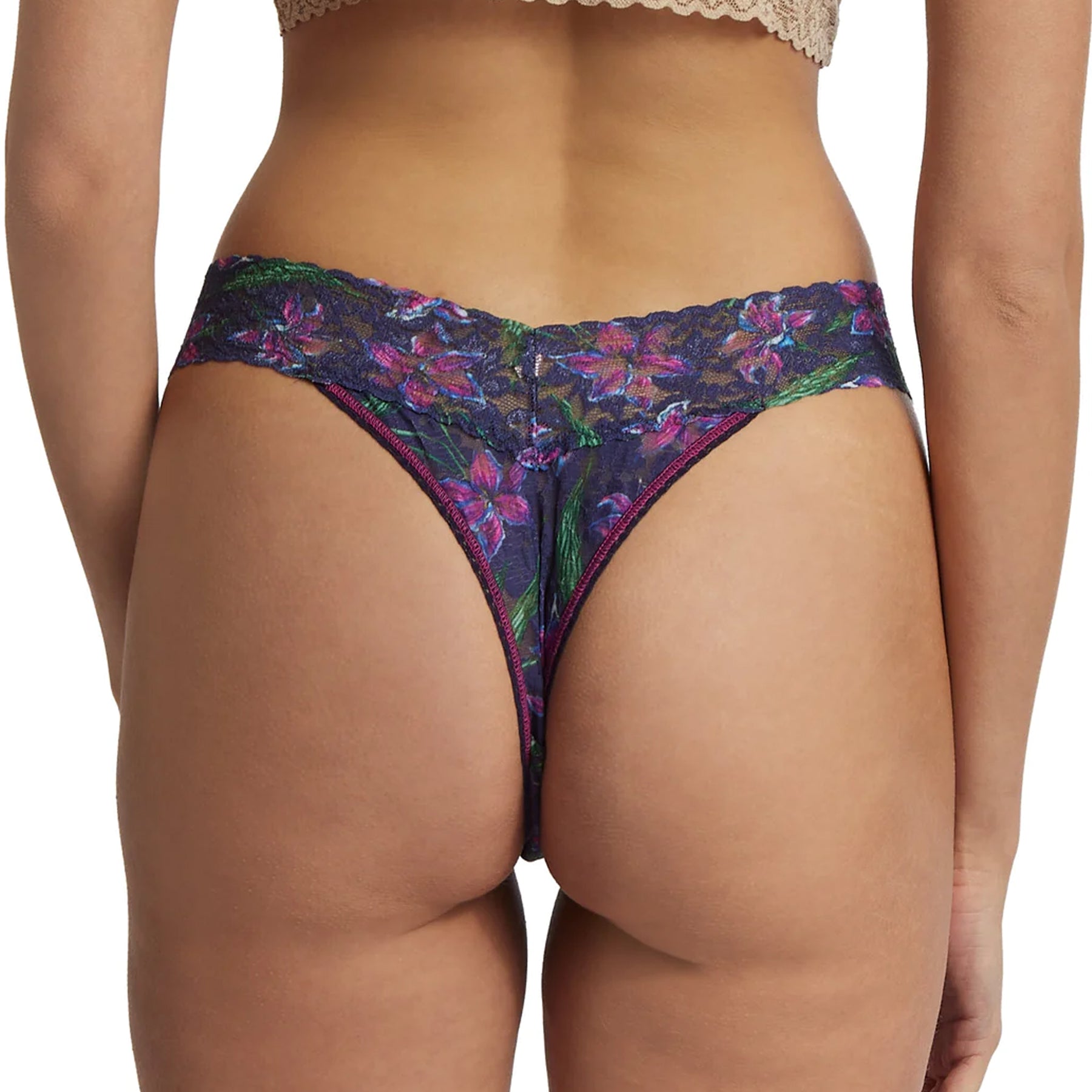 Hanky Panky Printed Lace Original Rise Thong