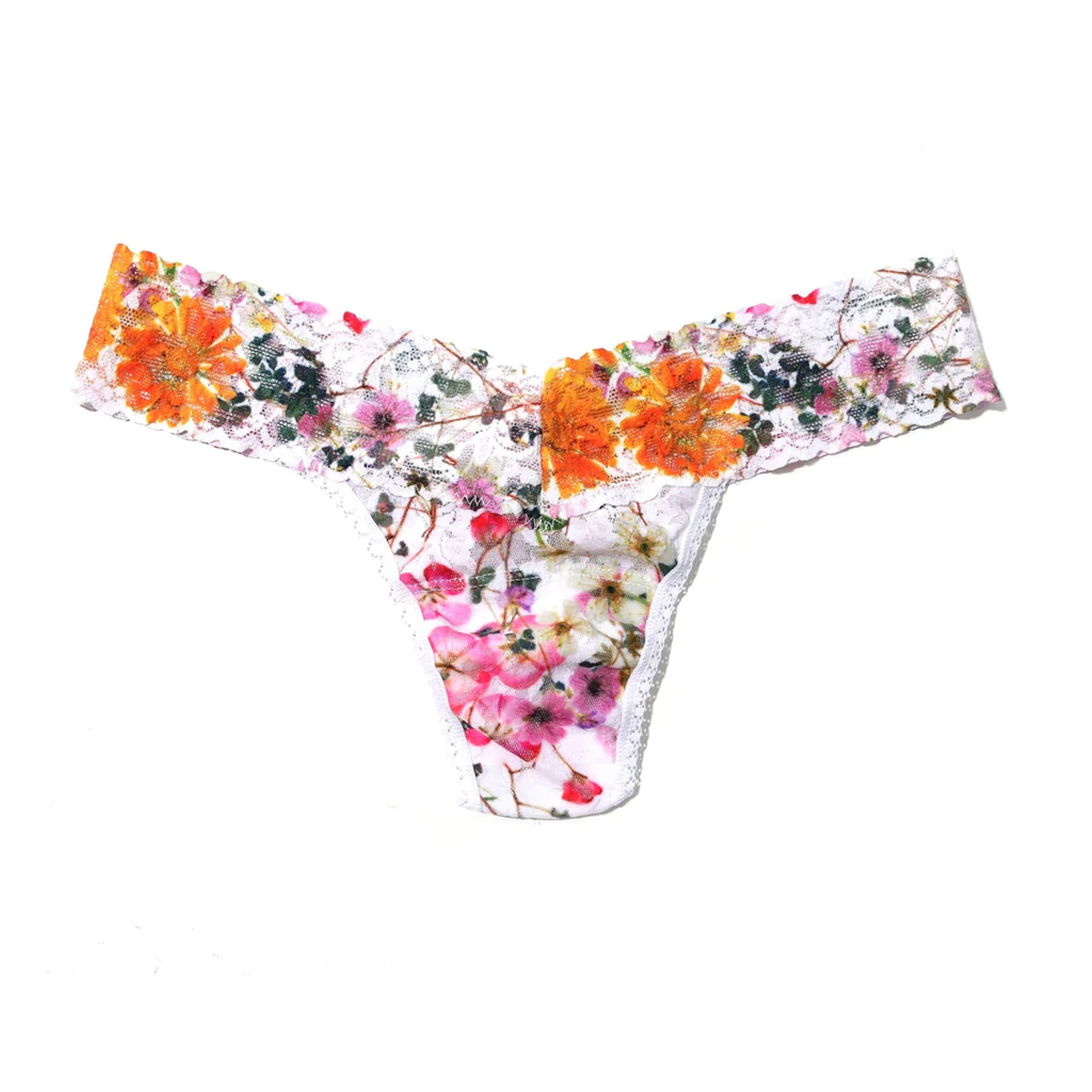 Hanky Panky Printed Lace Low Rise Thong