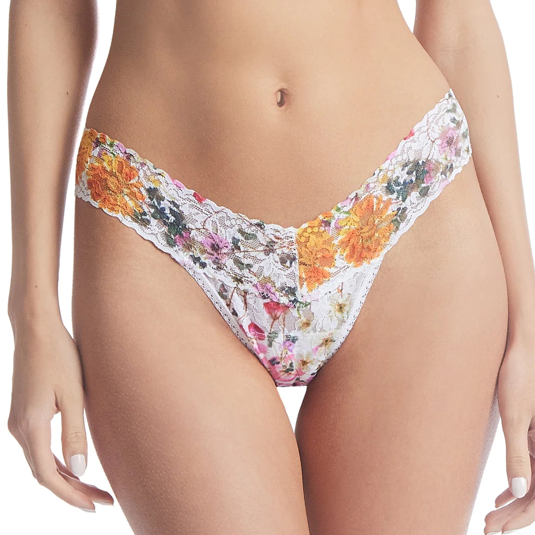 Hanky Panky Printed Lace Low Rise Thong