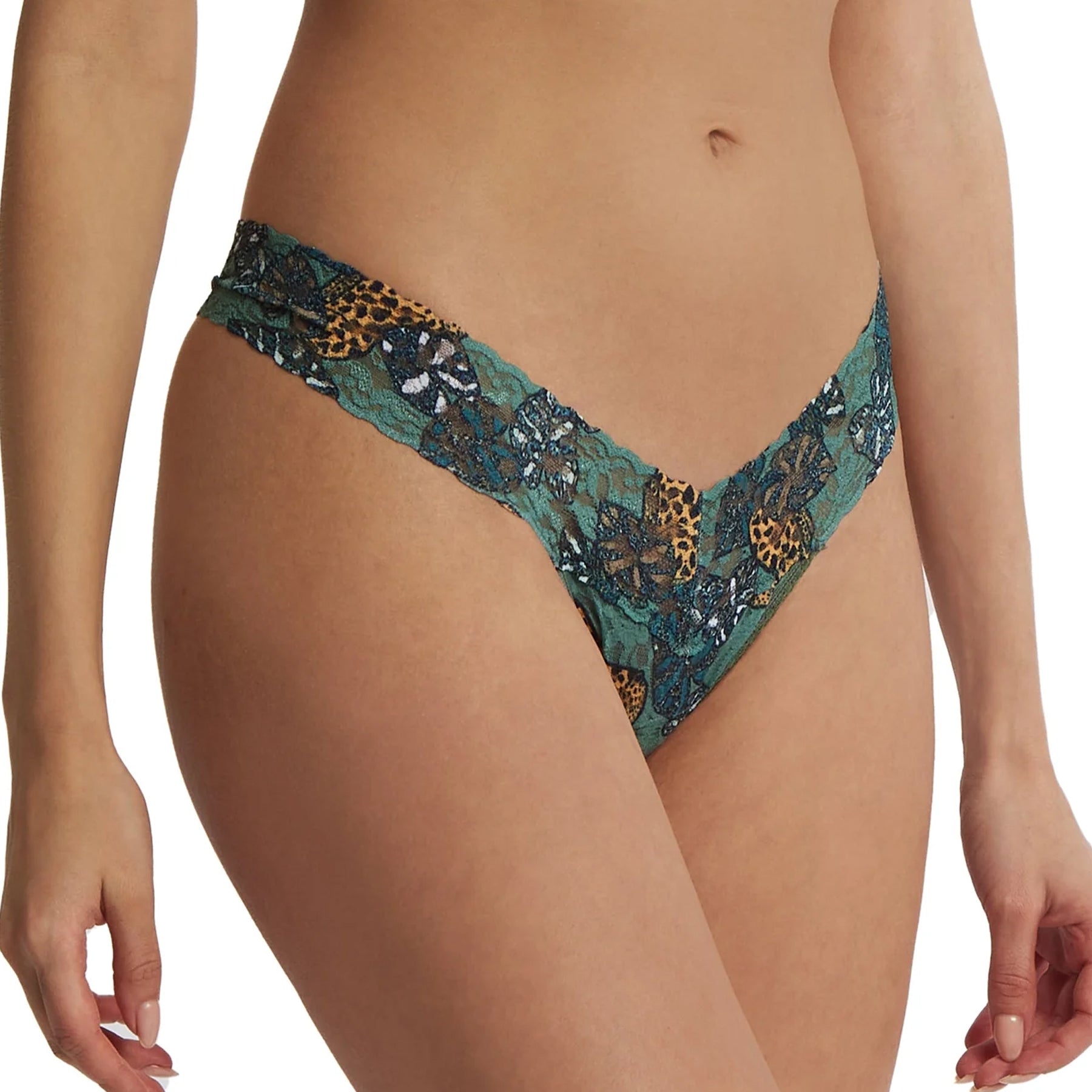 Hanky Panky Printed Lace Low Rise Thong