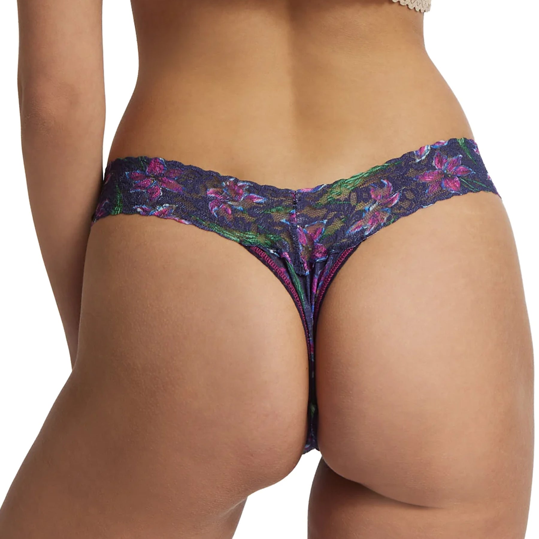 Hanky Panky Printed Lace Low Rise Thong