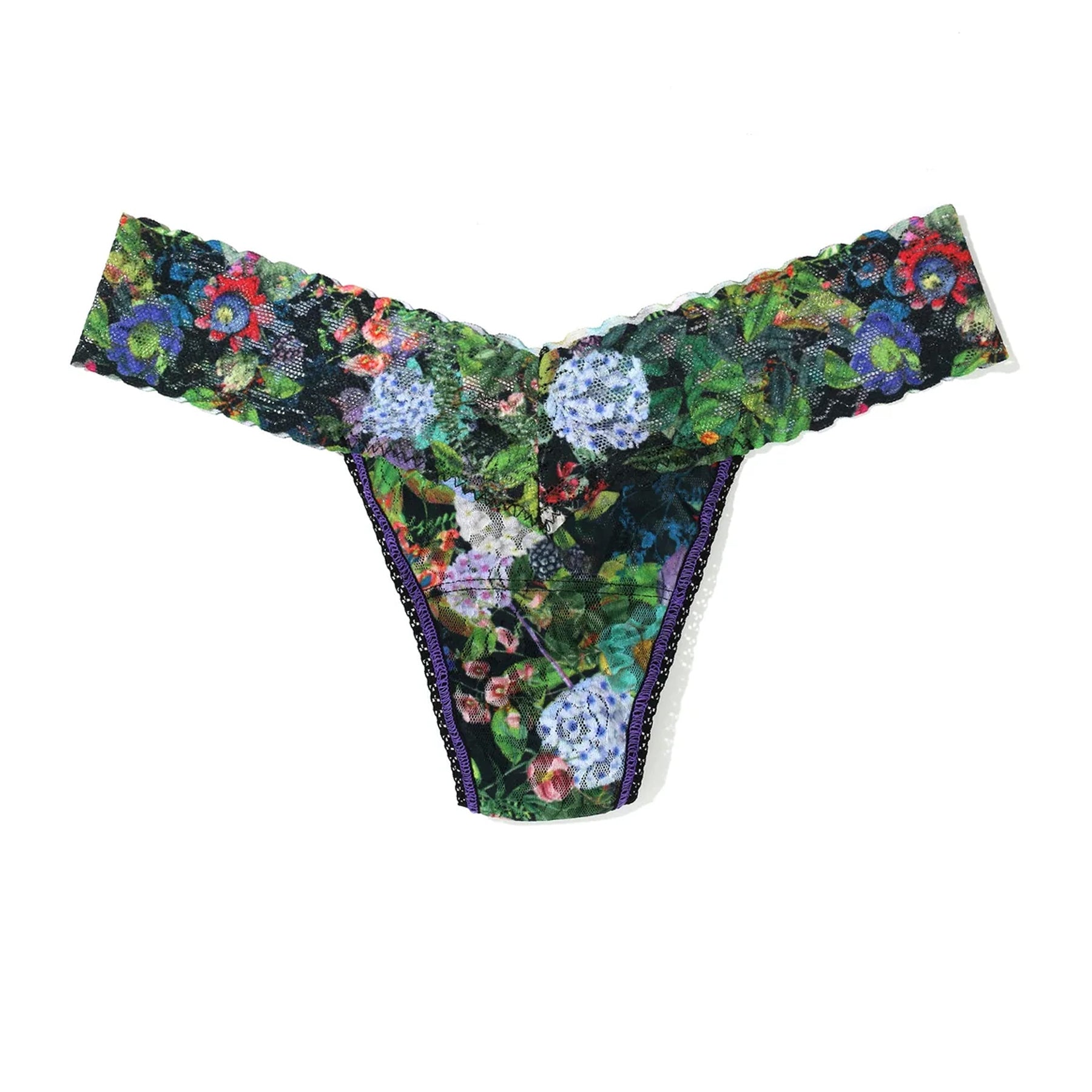 Hanky Panky Printed Lace Low Rise Thong