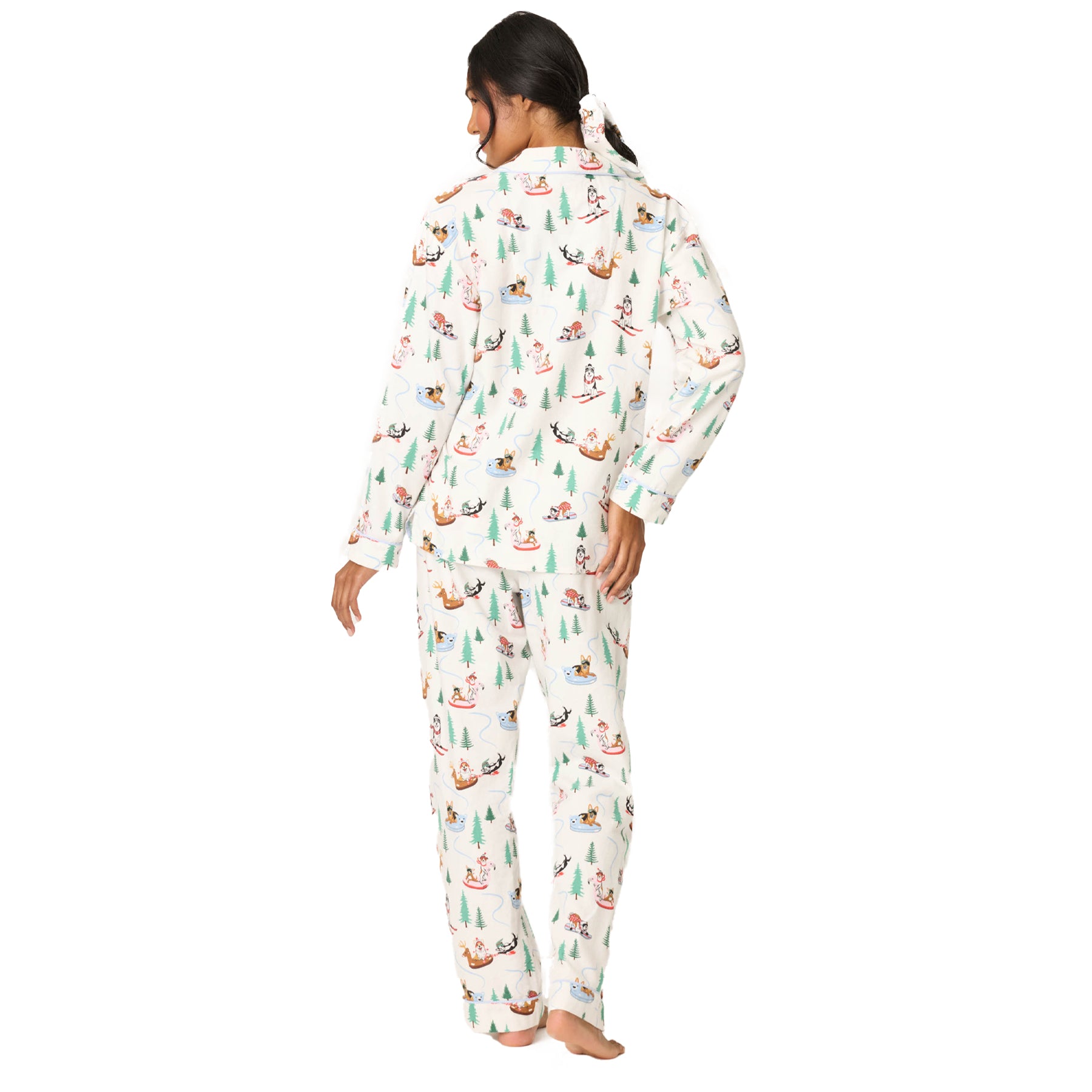 PJ Salvage Flannel Sleigh All Day PJ Set