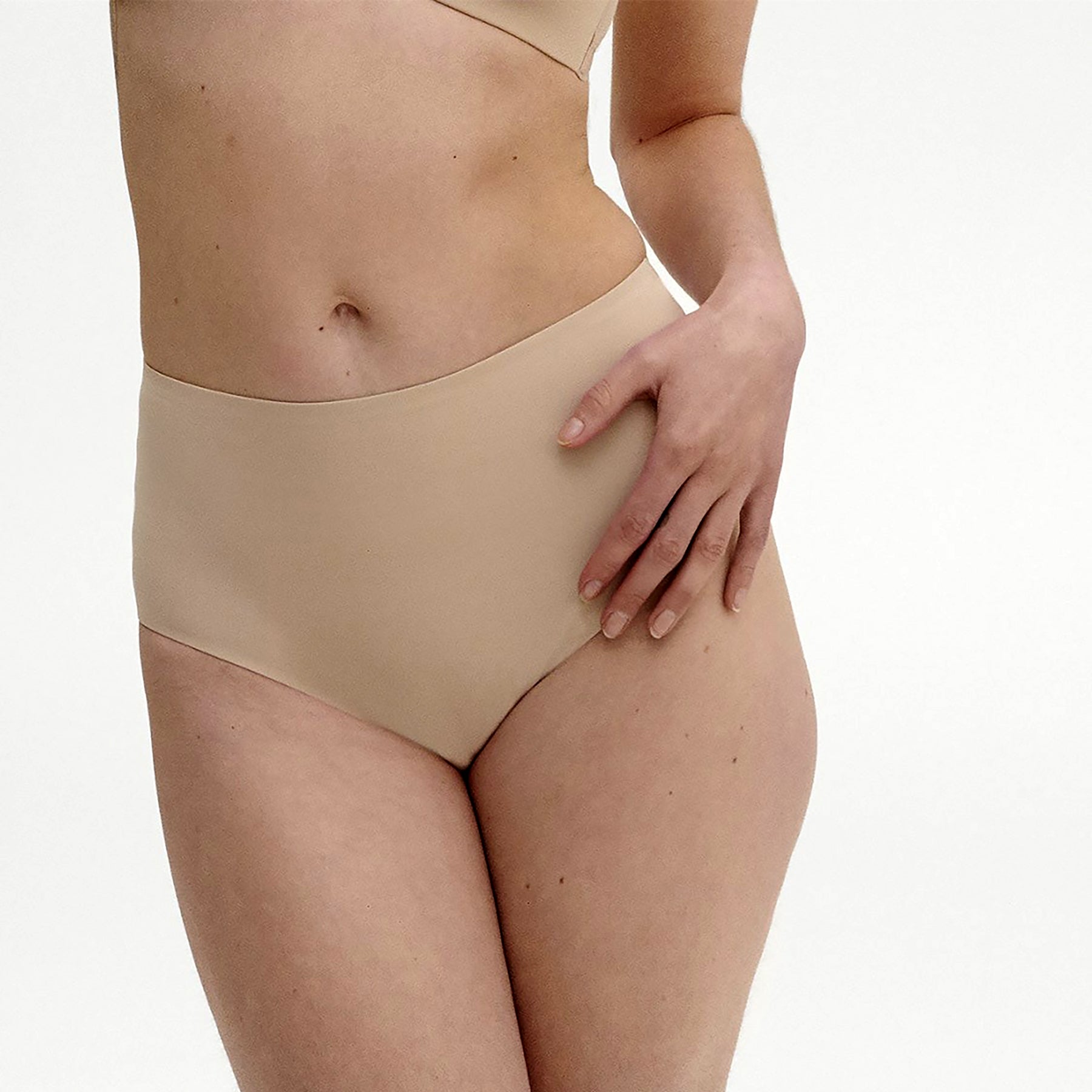 Simone Perele Essentiel Control Full Brief in Peau Rosée front view