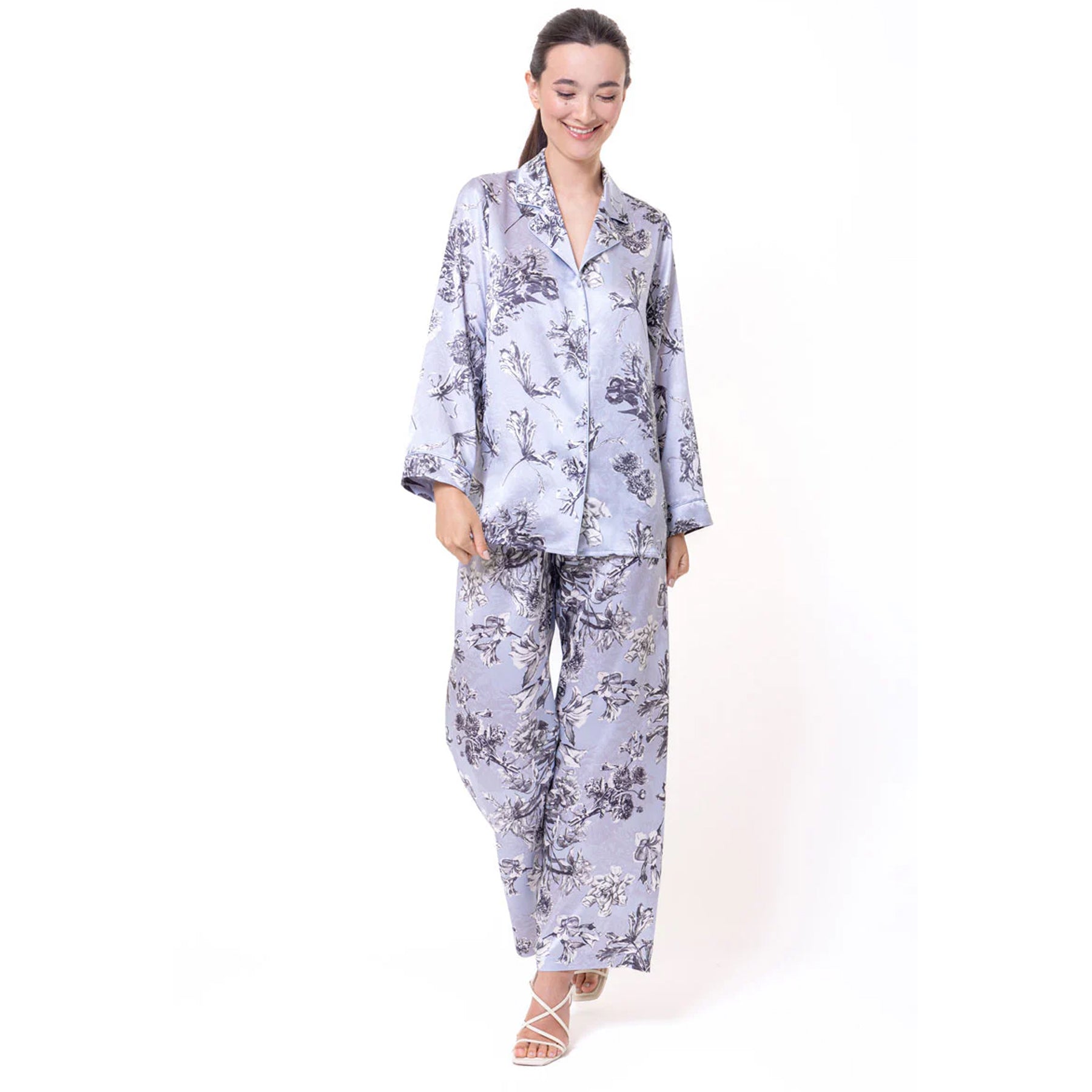 Christine Toile Jardin Silk Pyjama