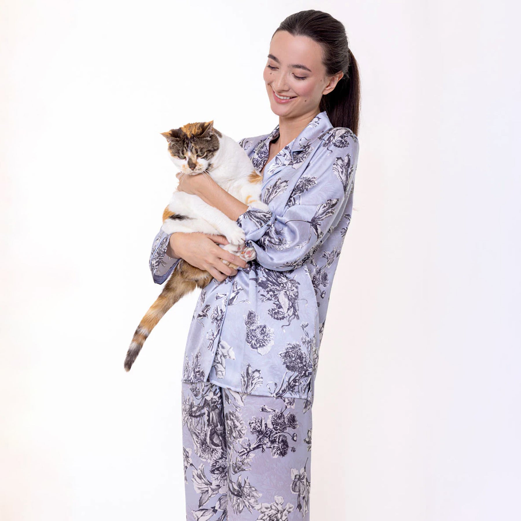 Christine Toile Jardin Silk Pyjama