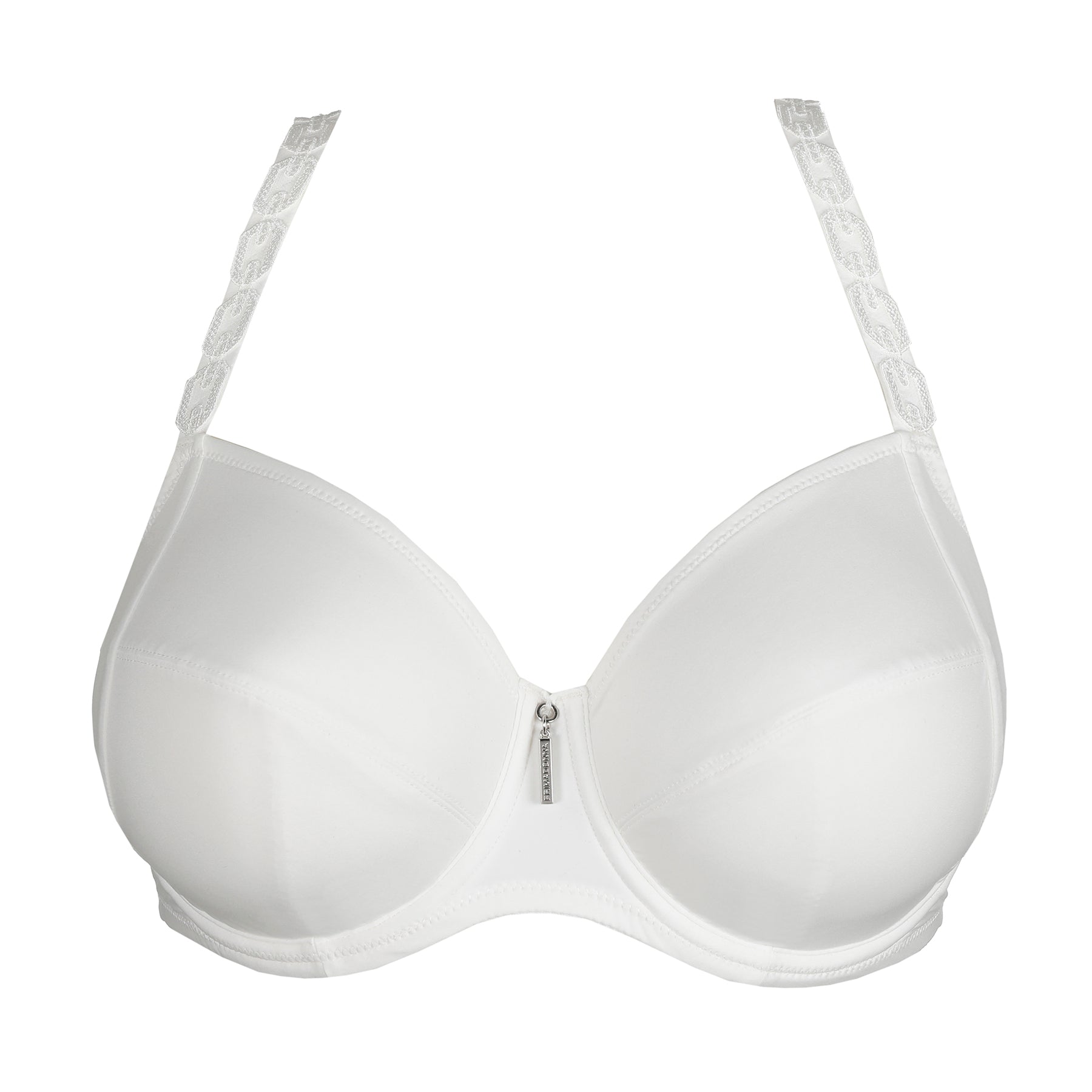 Primadonna twist twixie full cup bra 0142530 in natural ivory. Flat lay without model with straps worn racerback.