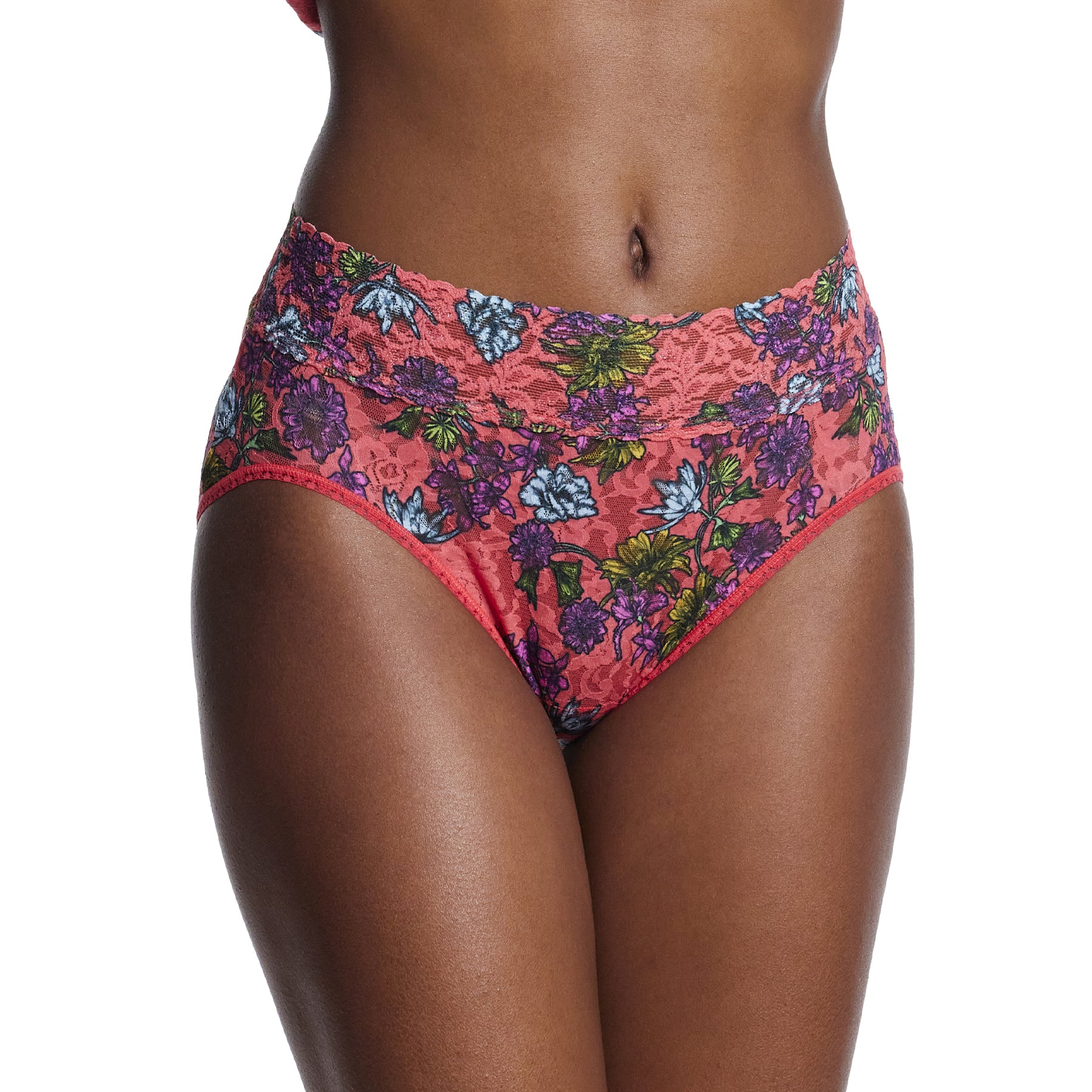 Hanky Panky Printed Lace French Full Brief