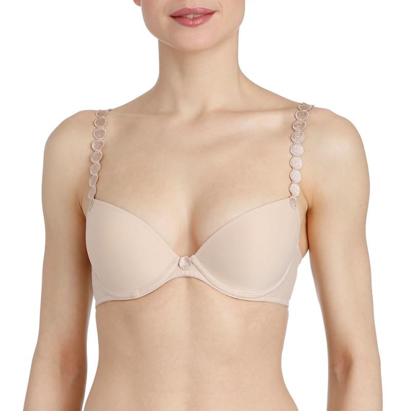 MarieJo L'aventure Tom Push Up Bra in Cafe