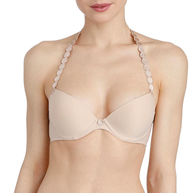 MarieJo L'aventure Tom Push Up Bra in Cafe