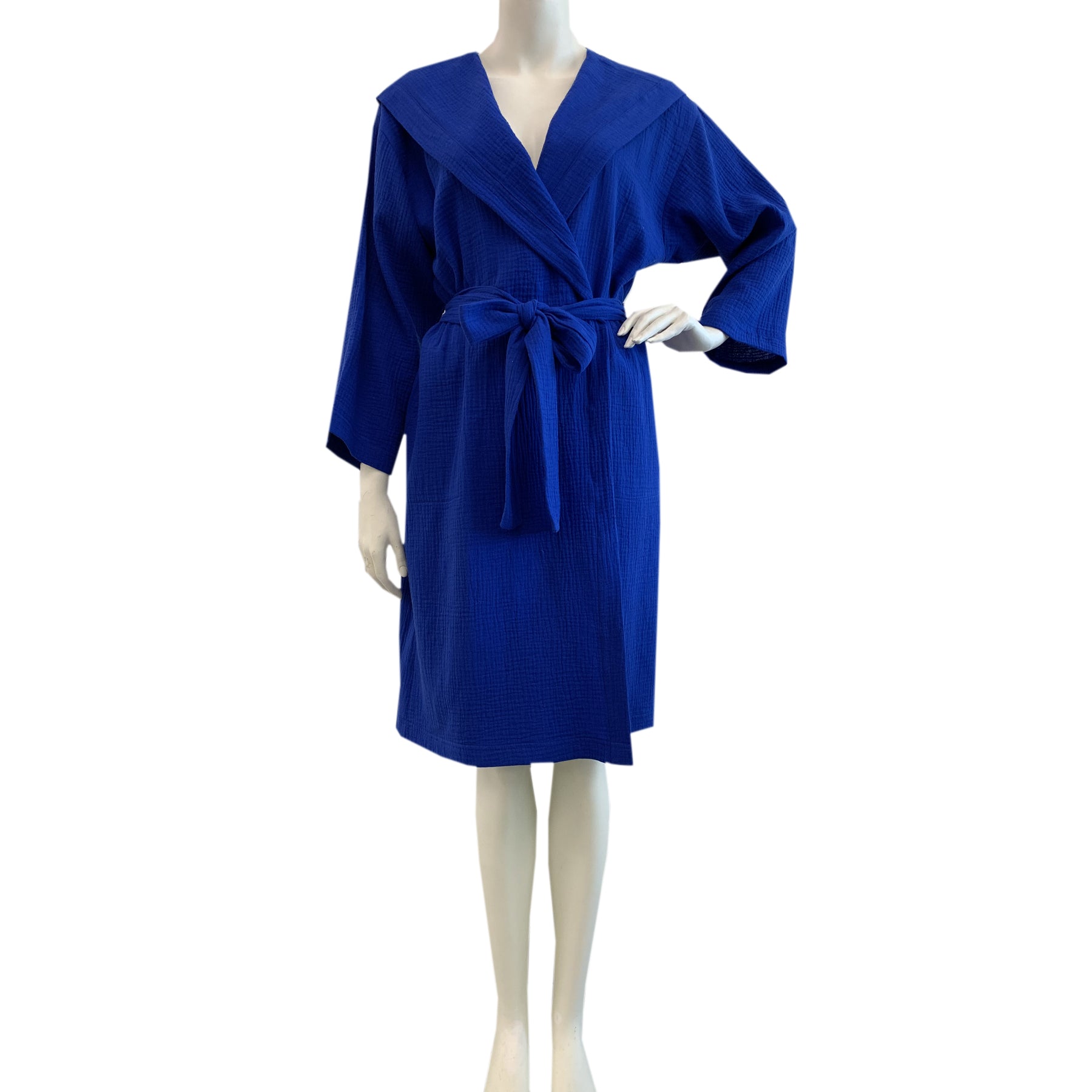 Diamond Tea Hooded Wrap Robe