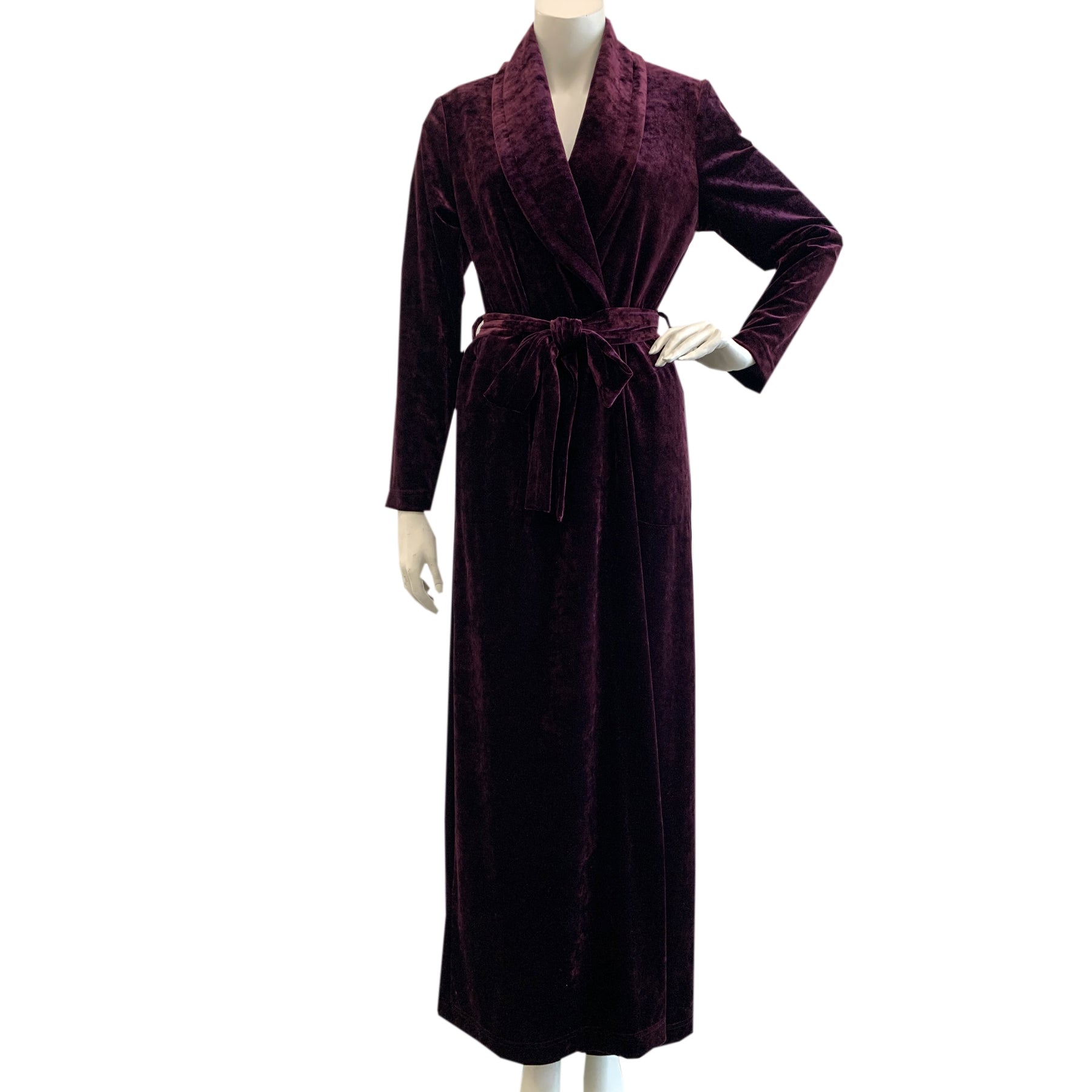 Diamond Tea Crushed Velvet Wrap Robe