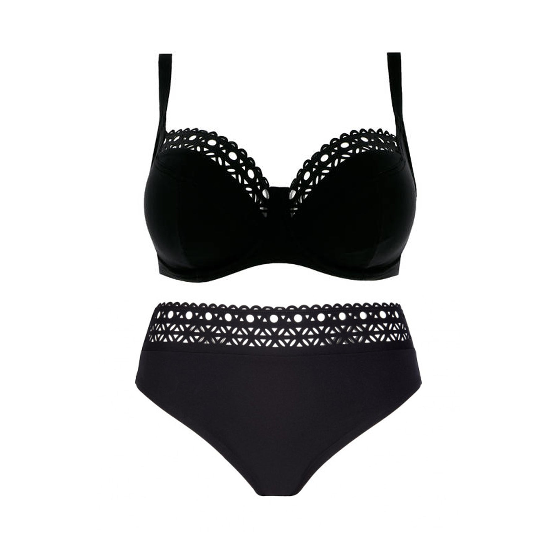 Good support bathing suit - AJOURAGE COUTURE BATHING SUIT Lise Charmel  couleur Noir tailles 85 90