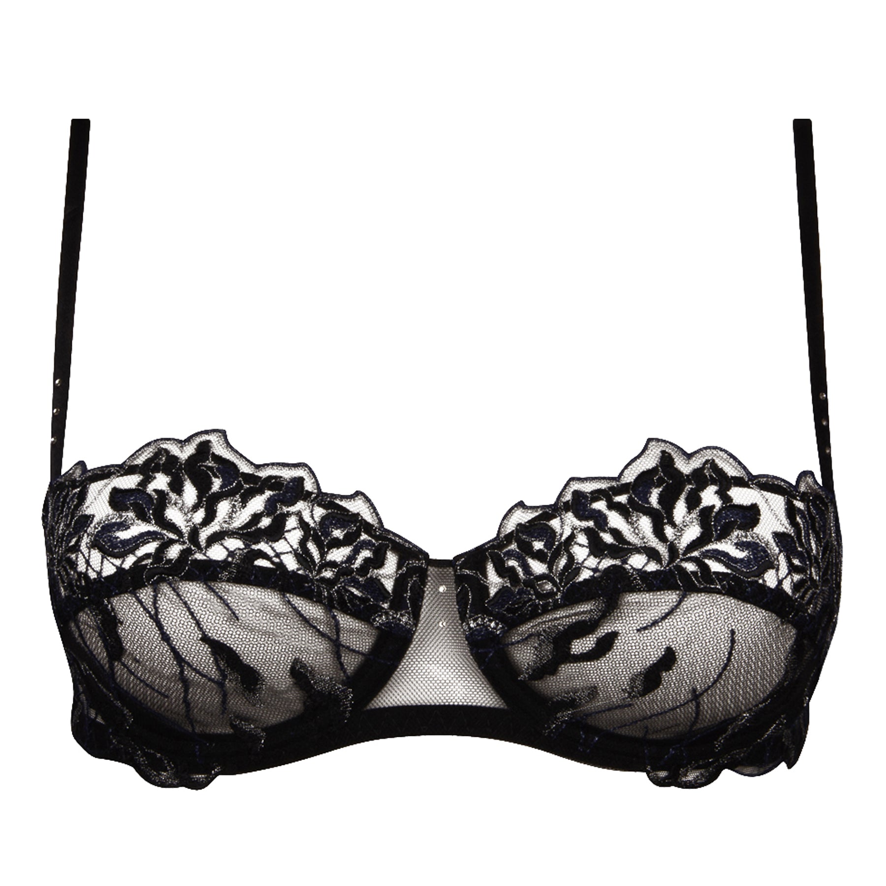 Lise Charmel Feerie Couture Scalloped Lace Demi Bra in Black