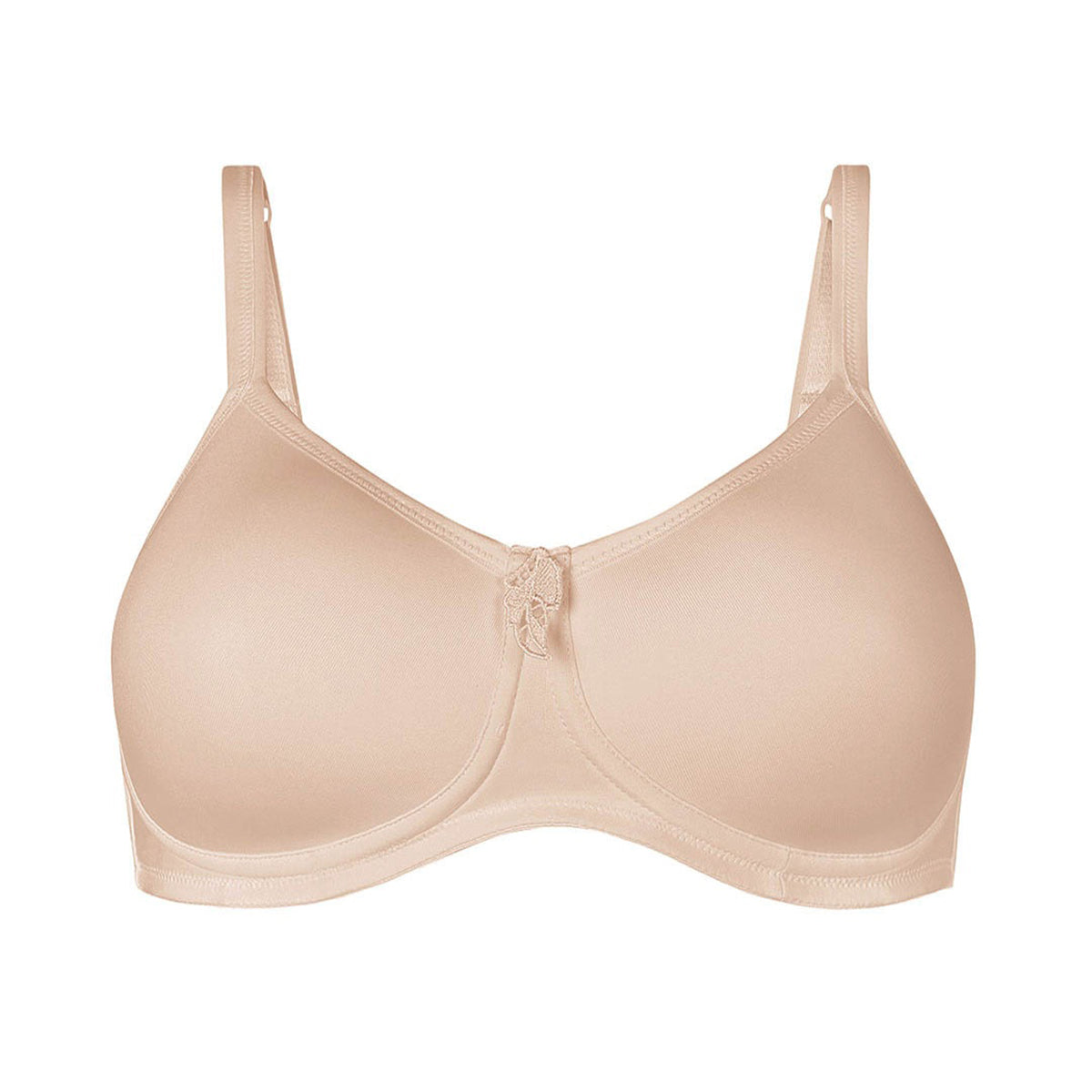 Amoena wireless molded Lara bra in nude no model