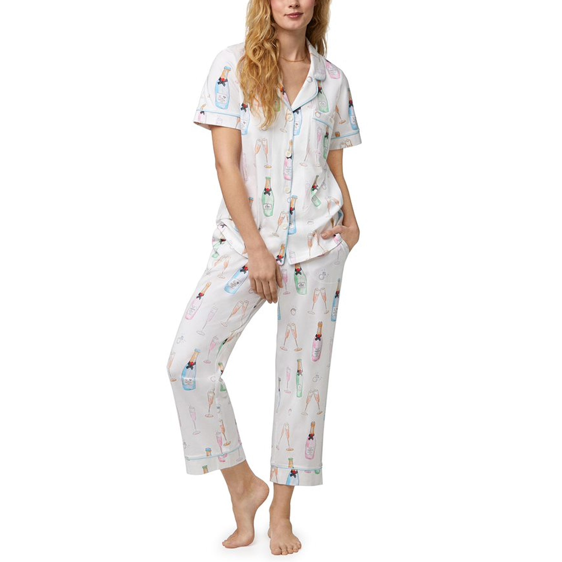 Bed Head Short Slv Cropped Pant PJ Set