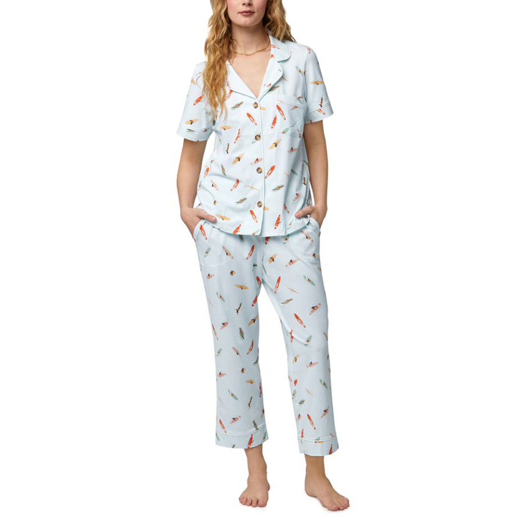 Bed Head Short Slv Cropped Pant PJ Set